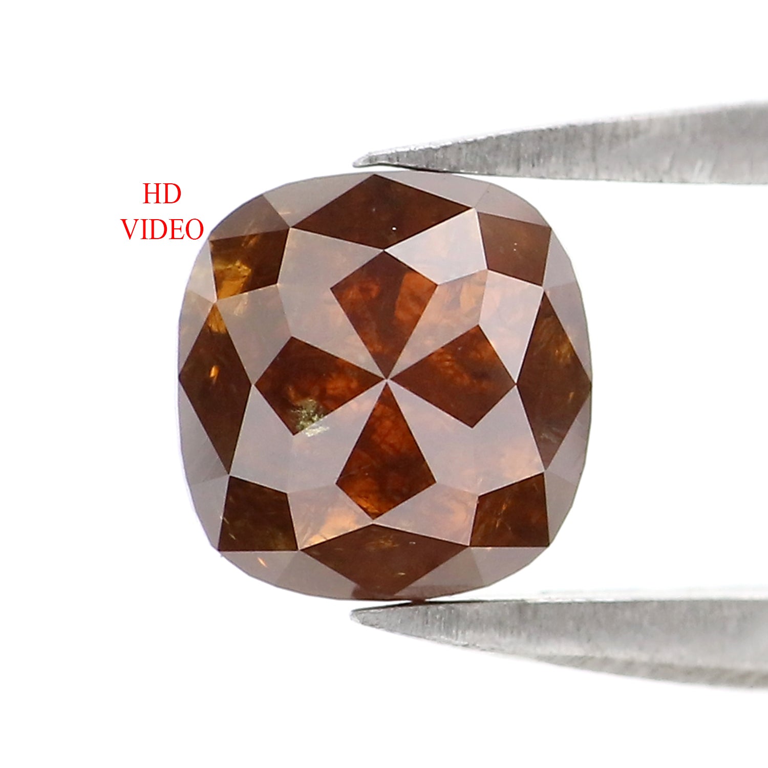 Natural Loose Cushion Diamond, Brown Color Diamond, Natural Loose Diamond, Cushion Rose Cut Diamond, 1.01 CT Cushion Shape Diamond KDL2888