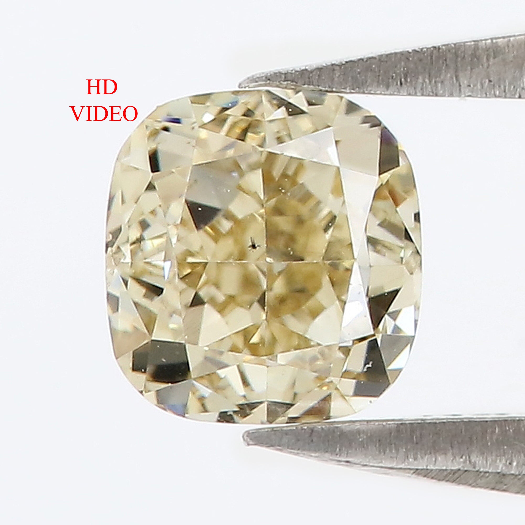 0.71 CT Natural Loose Cushion Shape Diamond Yellow Color Cushion Diamond 4.90 MM Natural Brown Diamond Cushion Brilliant Cut Diamond QL5778