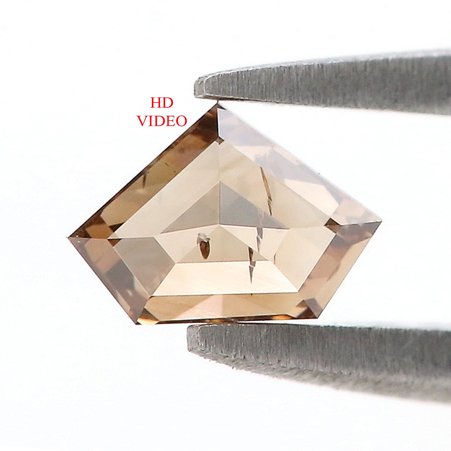 0.39 CT Natural Loose Shield Shape Diamond Brown Color Shield Shape Diamond 4.15 MM Natural Loose Diamond Shield Rose Cut Diamond LQ661