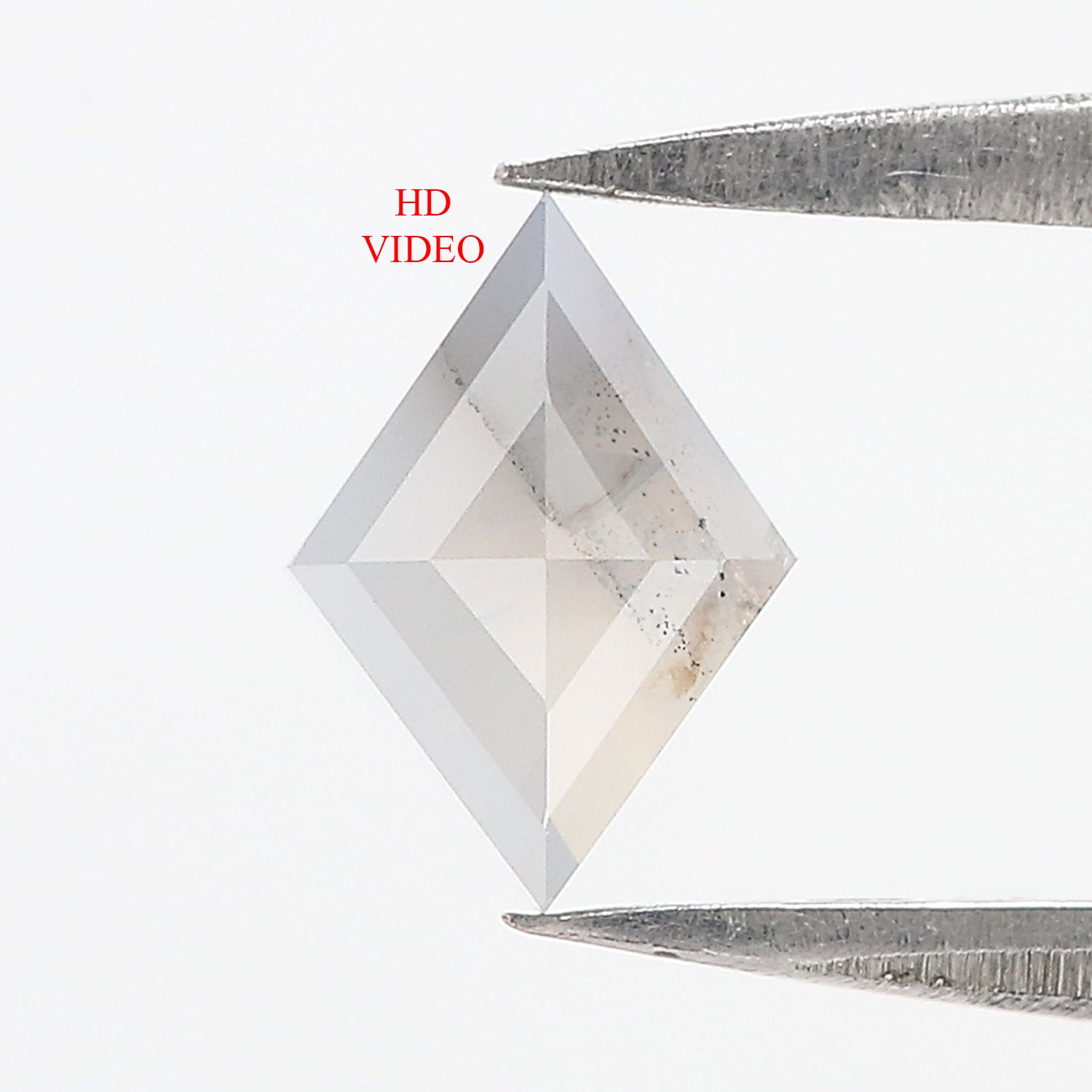 0.52 Ct Natural Loose Kite Shape Diamond Milky Grey Color Kite Diamond 7.35 MM Natural Diamond Grey Color Kite Rose Cut Diamond LQ3040