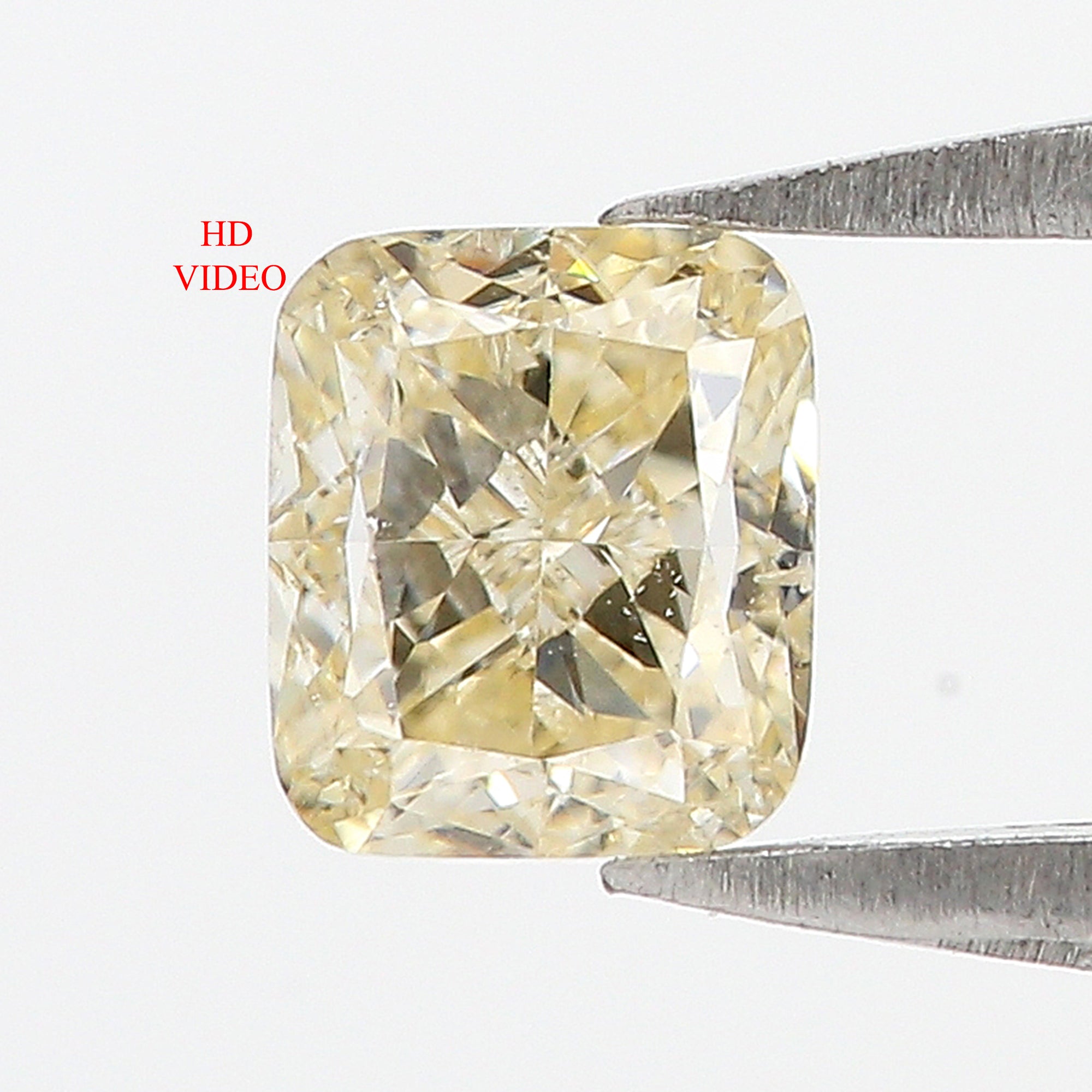 0.63 CT Natural Loose Cushion Shape Diamond Yellow Color Cushion Diamond 4.75 MM Natural Yellow Diamond Cushion Brilliant Cut Diamond QL3105