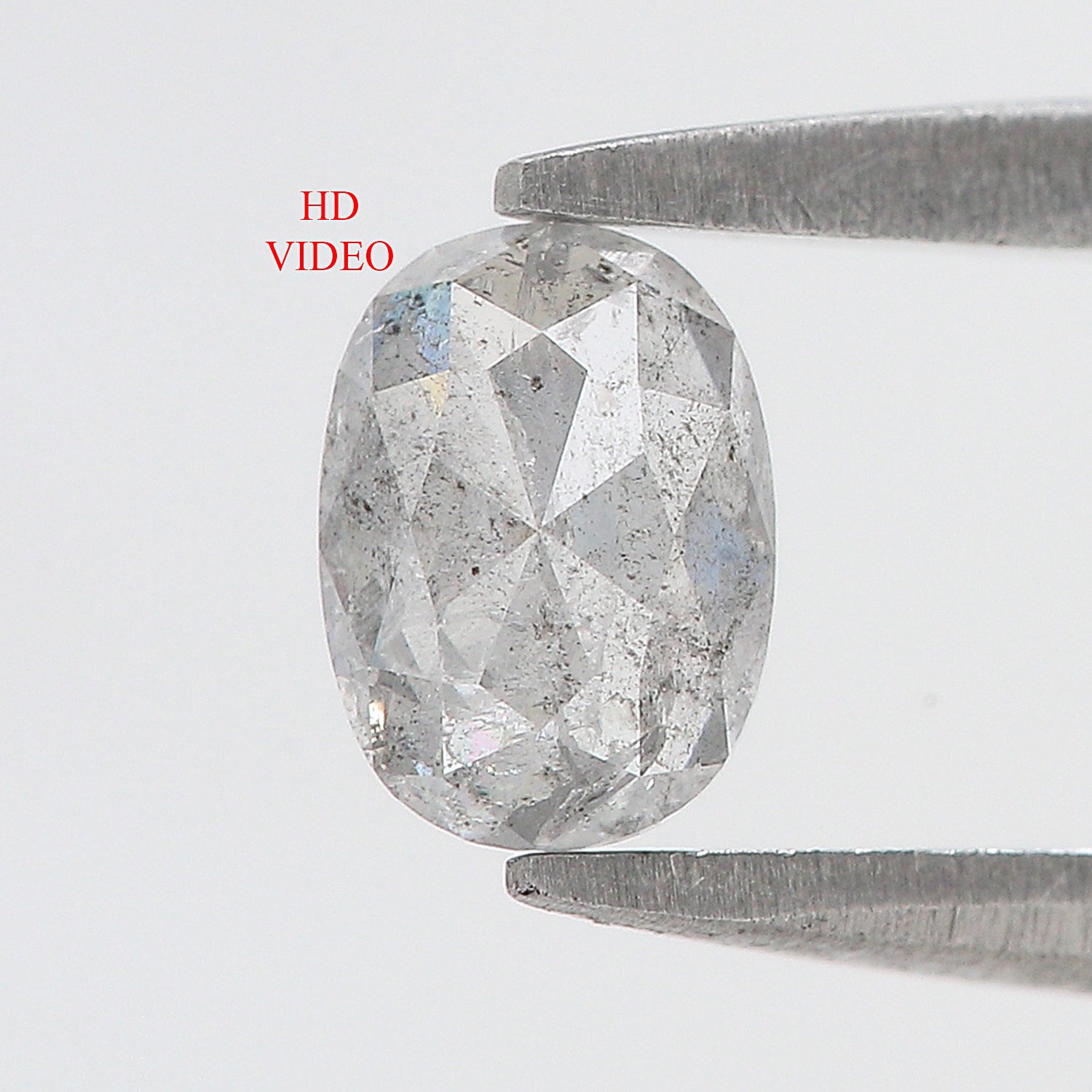 0.66 Ct Natural Loose Oval Shape Diamond Grey Color Oval Cut Diamond 6.00 MM Natural Loose Grey Color Diamond Oval Rose Cut Diamond LQ134