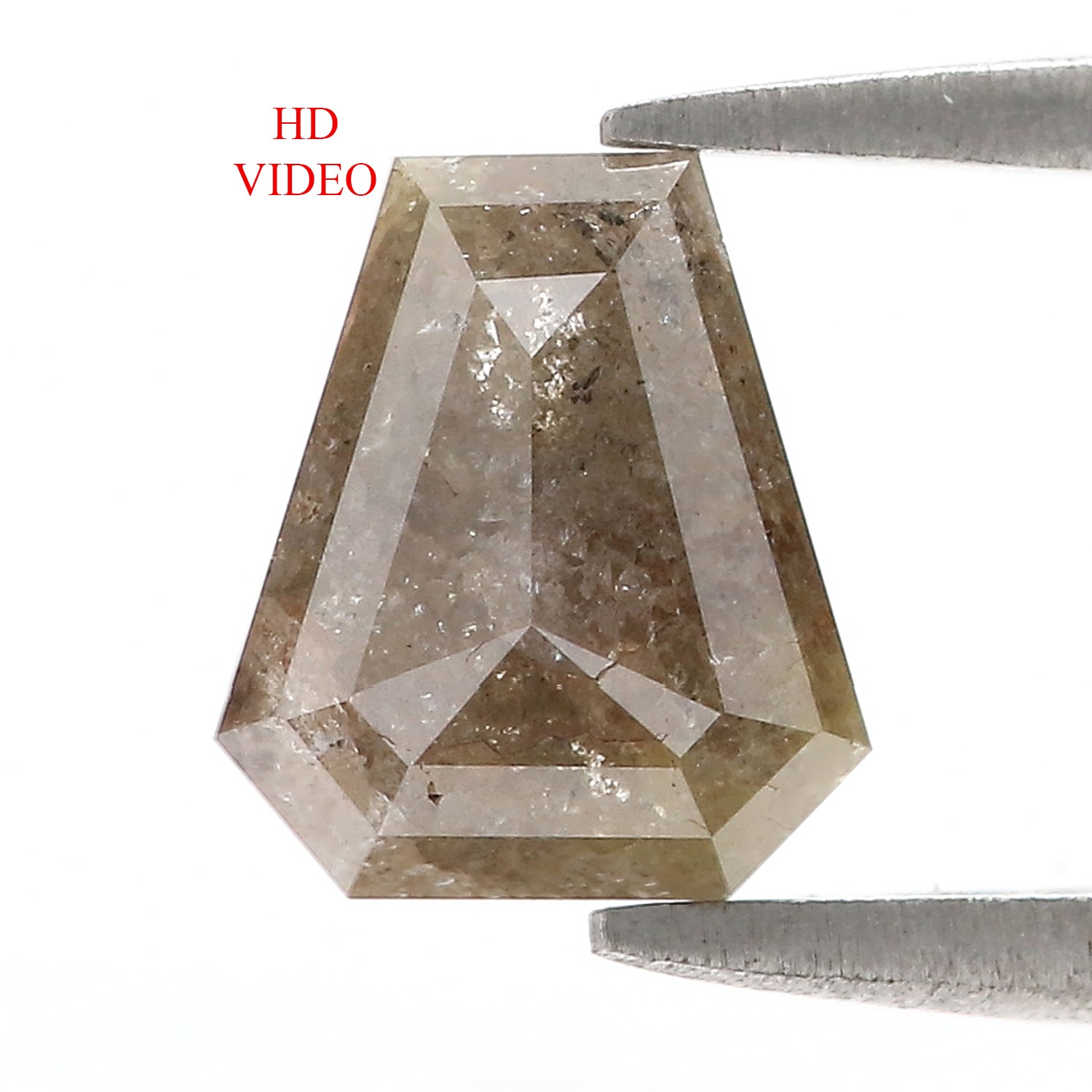 1.78 CT Natural Loose Coffin Shape Diamond Grey Color Coffin Diamond 8.35 MM Natural Loose Brown Color Coffin Rose Cut Diamond LQ3314