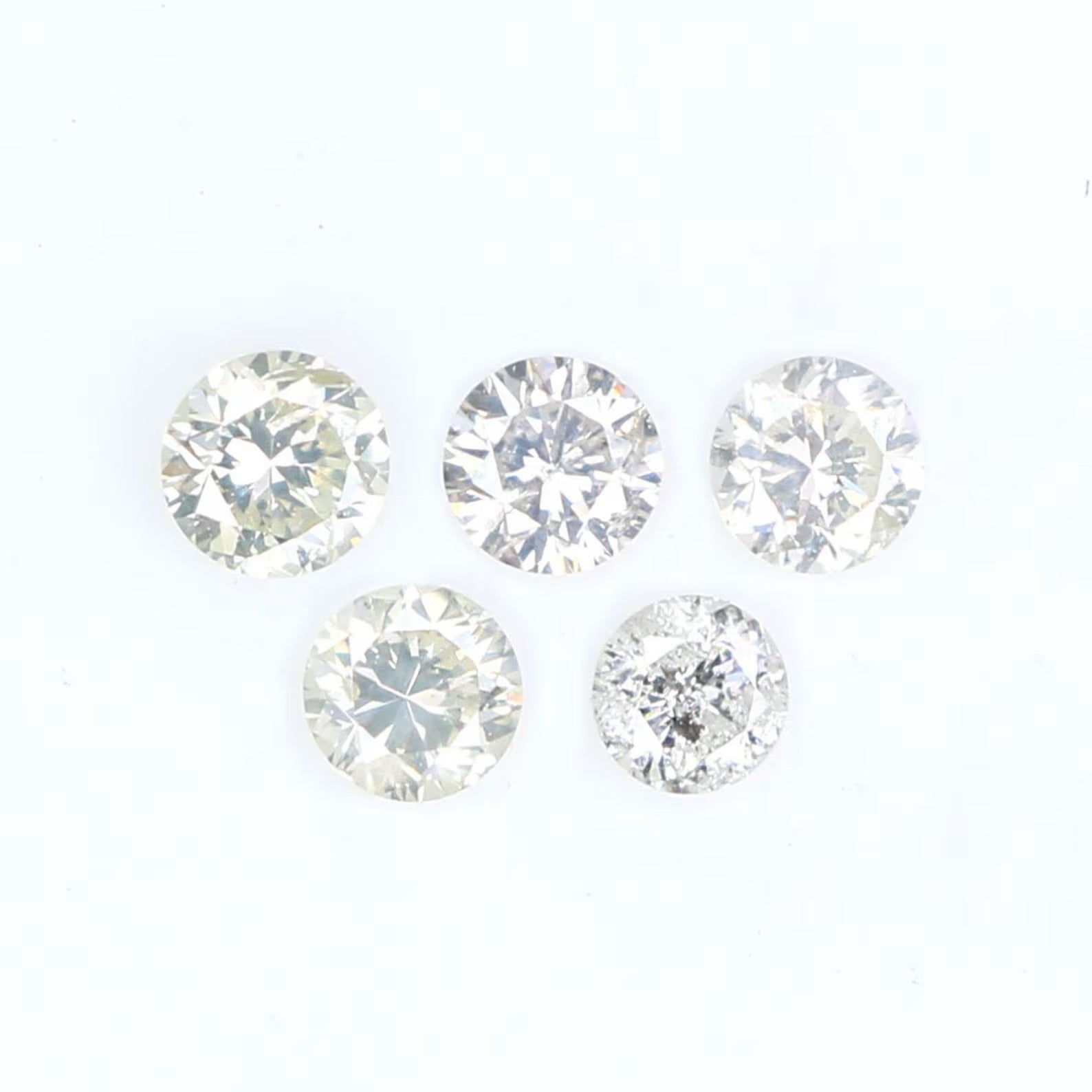 0.26 CT Natural Loose Round Shape Diamond Fancy White Color Round Diamond 2.20 MM Natural Loose Diamond Round Brilliant Cut Diamond N7286