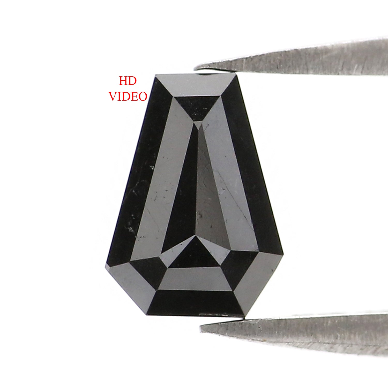 Natural Loose Coffin Diamond, Coffin Cut Black Color Diamond, Natural Loose Diamond, Coffin Rose Cut Diamond 0.70 CT Coffin Shape KR2716