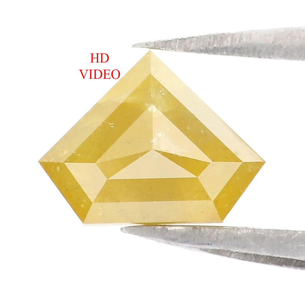 0.96 CT Natural Loose Shield Shape Diamond Yellow Color Shield Cut Diamond 5.85 MM Natural Loose Yellow Color Shield Rose Cut Diamond LQ9678