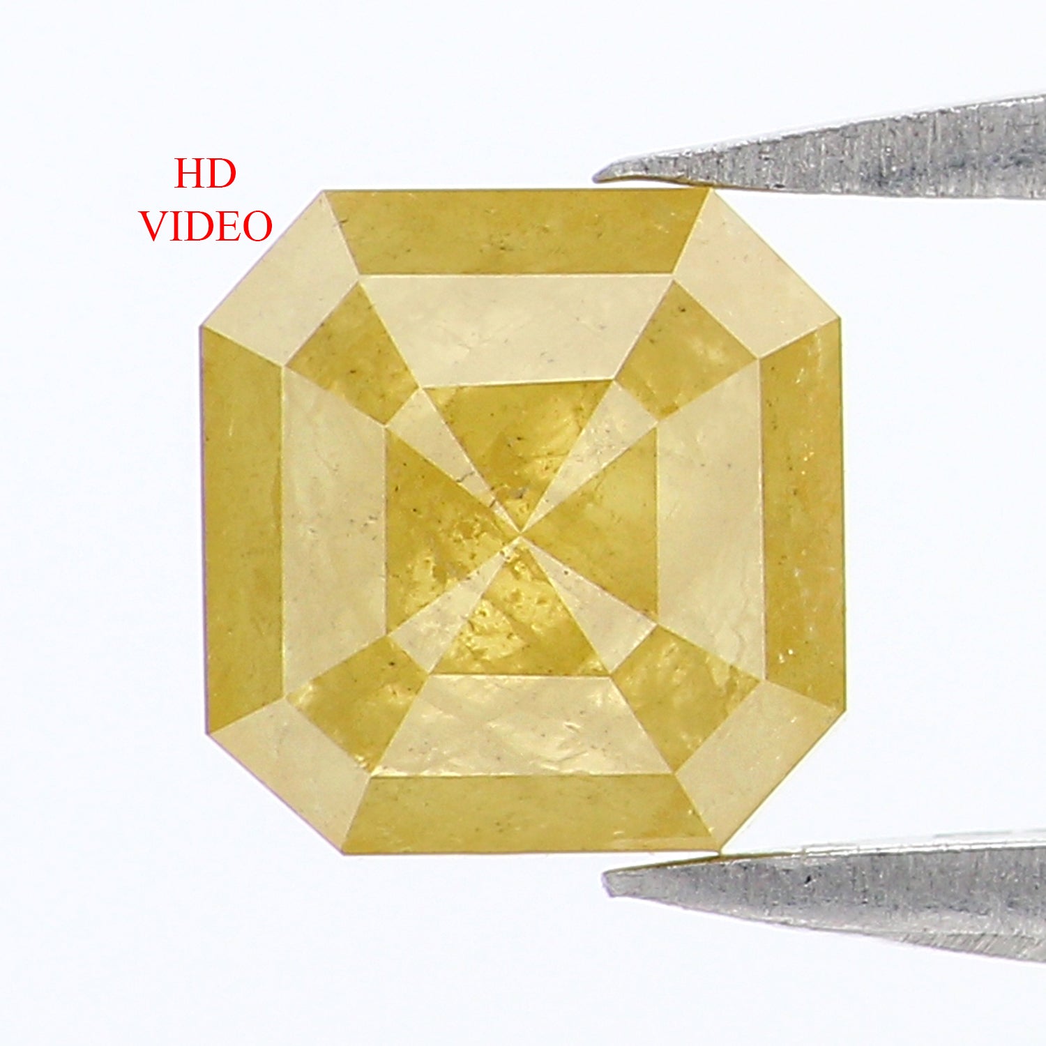 0.84 CT Natural Loose Emerald Shape Diamond Yellow Color Emerald Cut Diamond 5.50 MM Natural Loose Yellow Emerald Rose Cut Diamond KQ1878