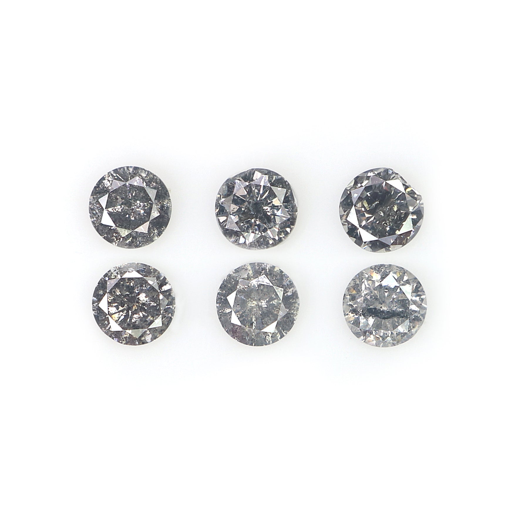 0.78 CT Natural Loose Round Shape Diamond Salt And Pepper Round Cut Diamond 3.15 MM Natural Loose Diamond Round Brilliant Cut Diamond L1396