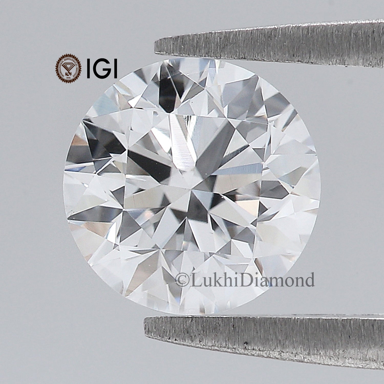 2.57 CT IGI Certified Round Brilliant Cut Diamond White - E Color VS1 Clarity Lab Grown Diamond Lab Created Diamond Round Diamond L3219