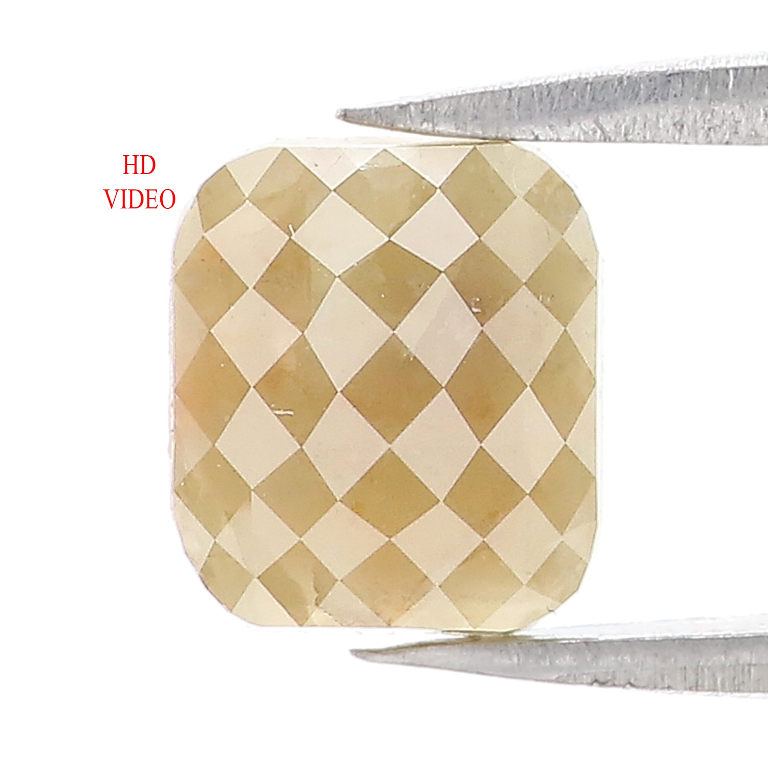 Natural Loose Cushion Green Grey Color Diamond 1.97 CT 8.00 MM Cushion Shape Rose Cut Diamond KQ116