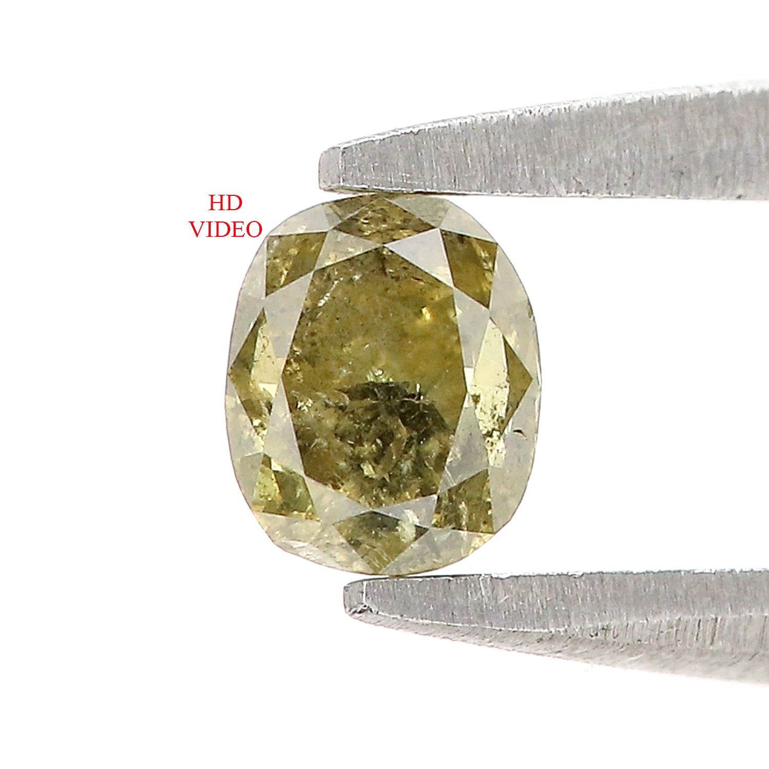 0.41 CT Natural Loose Cushion Shape Diamond Yellow Color Cushion Cut Diamond 4.40 MM Natural Loose Green Color Cushion Brilliant Cut Diamond LQ5634