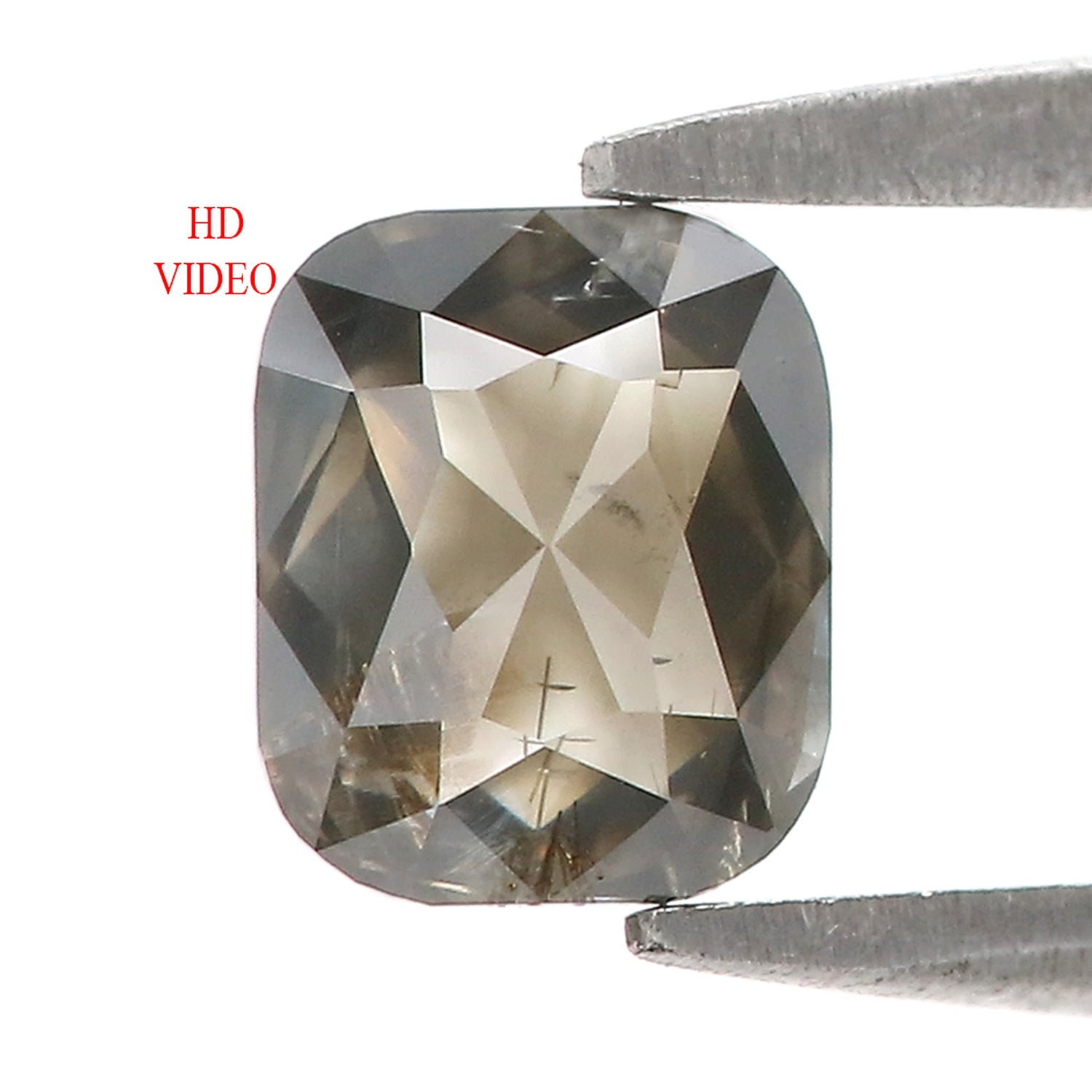 0.85 Ct Natural Loose Cushion Cut Diamond Brown Cushion Diamond 6.20 MM Natural Loose Diamond Brown Color Cushion Rose Cut Diamond QL390
