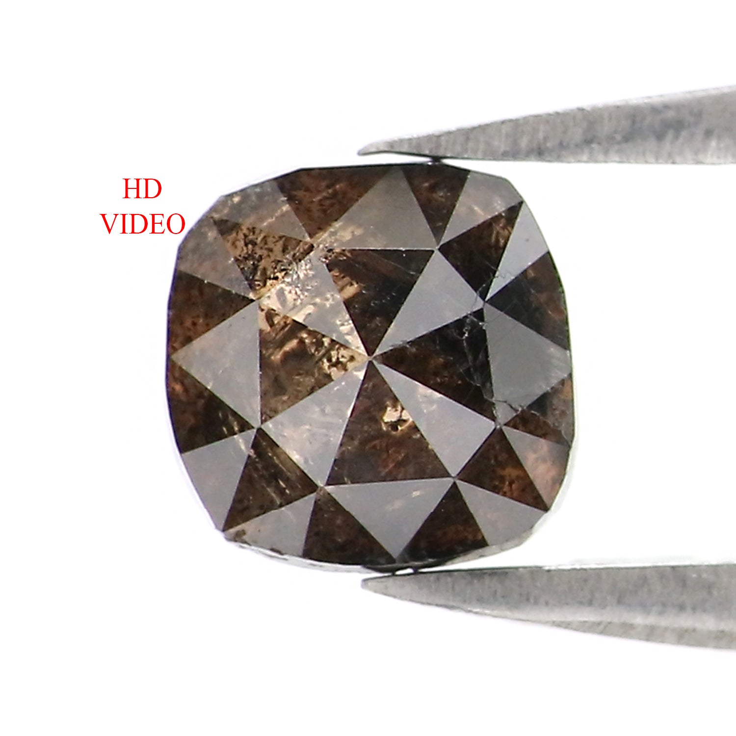 1.15 CT Natural Loose Cushion Shape Diamond Brown Color Cushion Diamond 5.65 MM Natural Loose Brown Color Cushion Rose Cut Diamond KQ2688