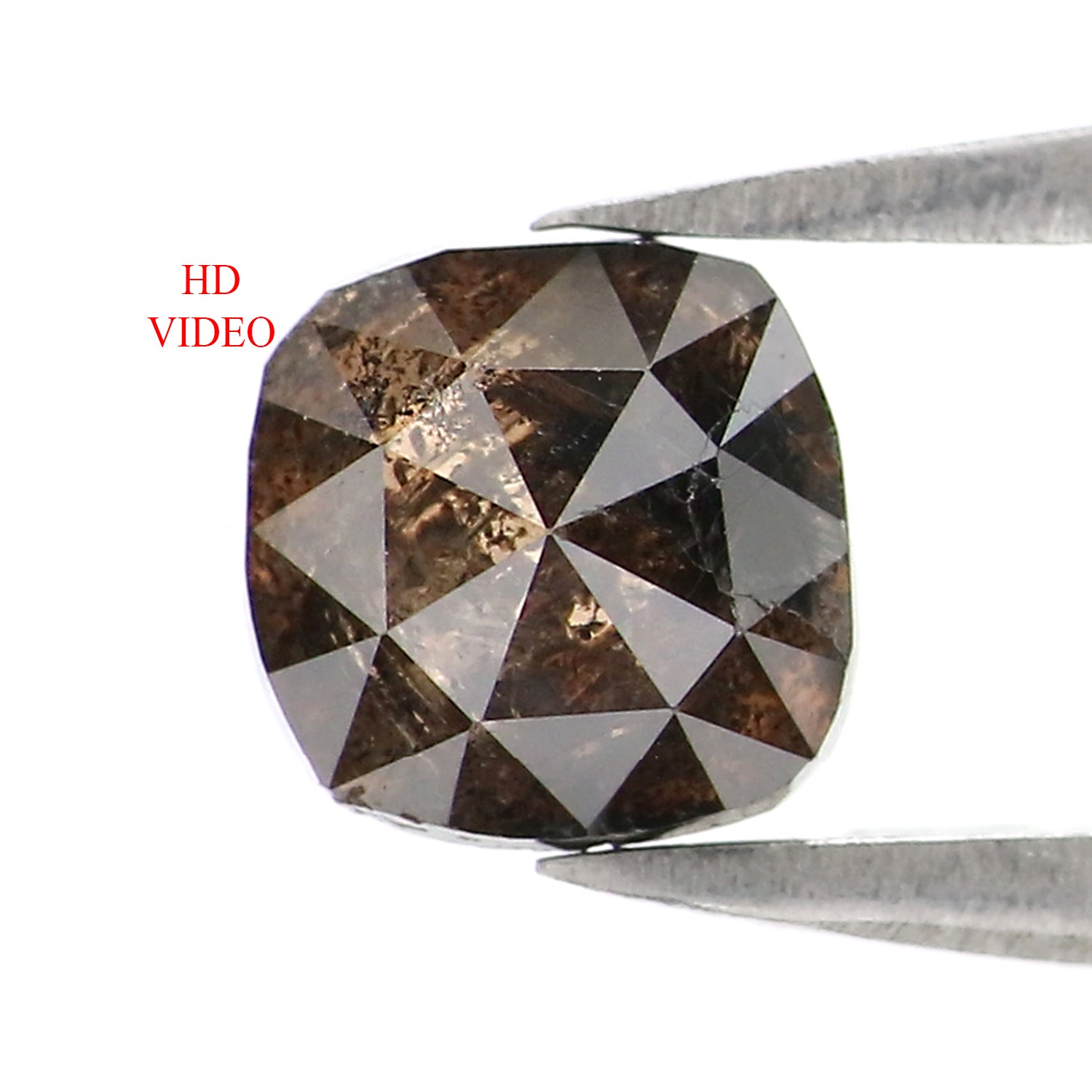 Natural Loose Cushion Diamond, Brown Color Diamond, Natural Loose Diamond, Cushion Rose Cut Diamond, 1.15 CT Cushion Shape Diamond KR2688