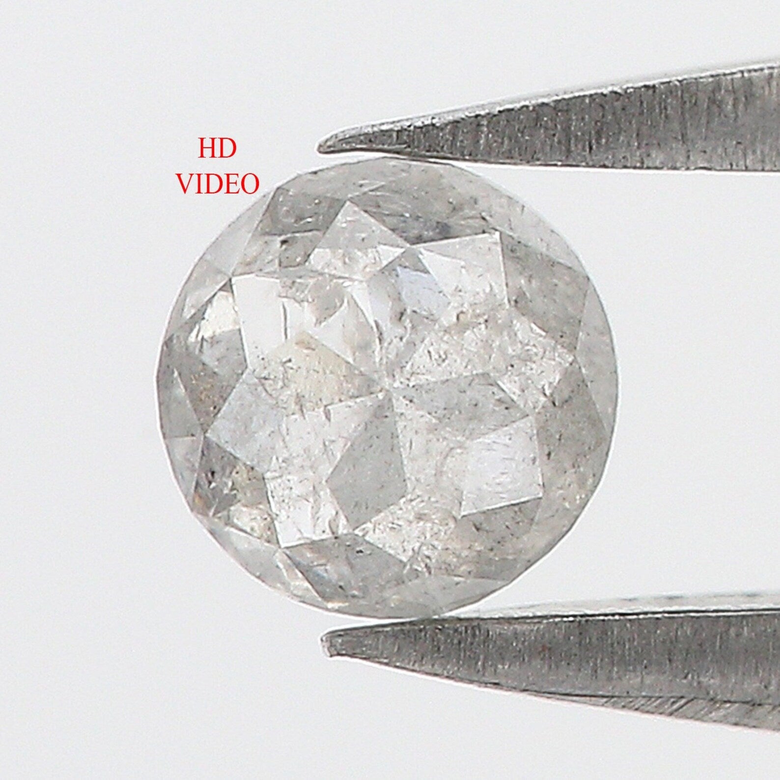 0.31 CT Natural Loose Round Rose Cut Diamond Salt And Pepper Diamond 4.10 MM Natural Loose Diamond Grey Color Round Shape Diamond NQ2501