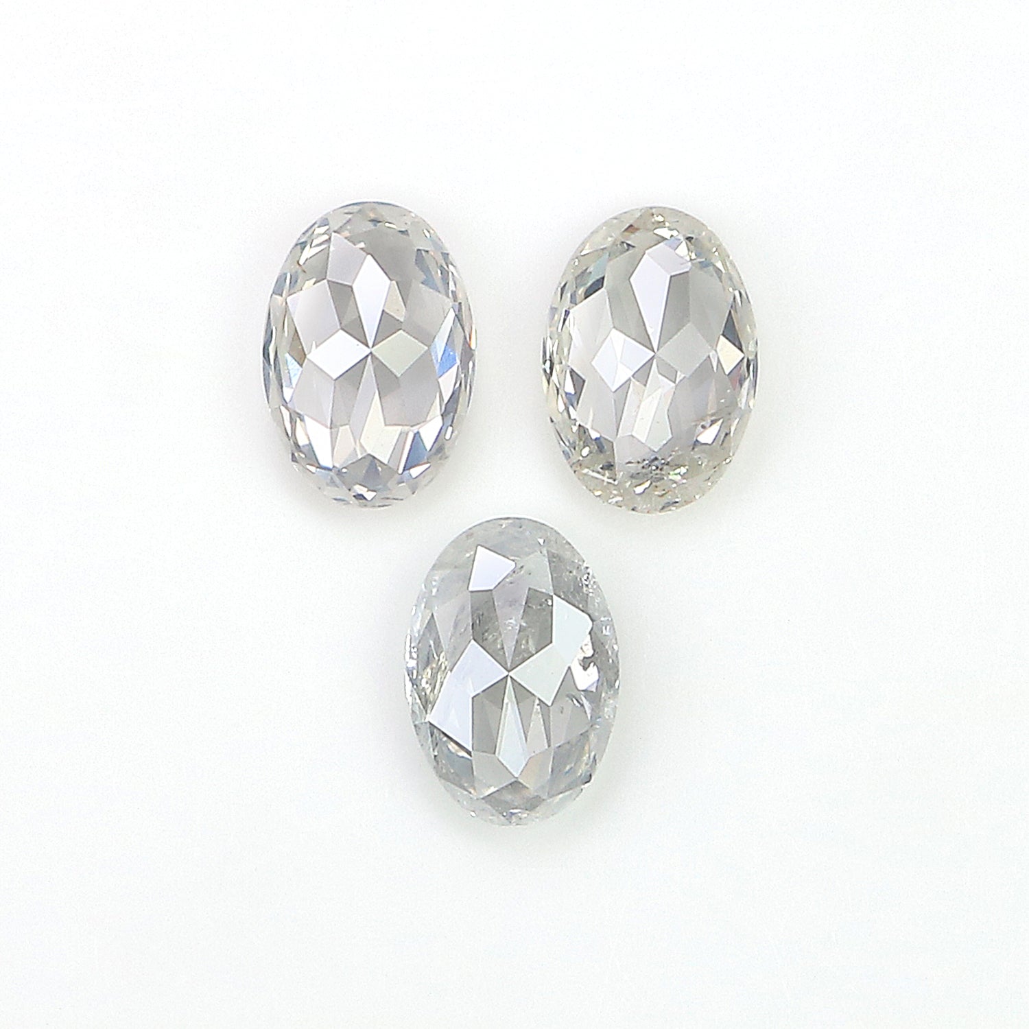 0.79 CT Natural Loose Oval Shape Diamond Grey Color Oval Cut Diamond 5.00 MM Natural Loose Grey Oval Diamond Oval Cut Diamond L3415