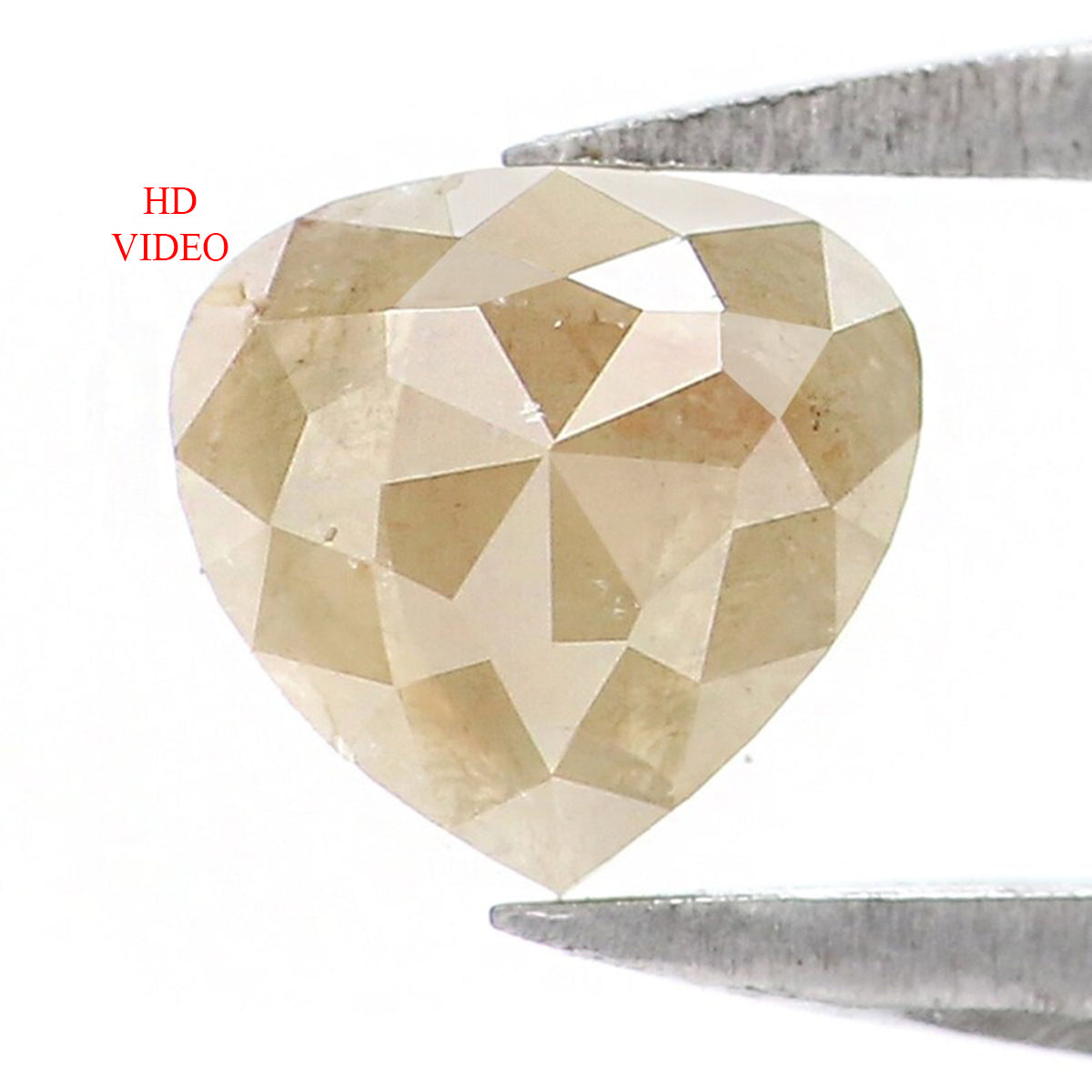 Natural Loose Heart Diamond Grey Color 0.42 CT 4.80 MM Heart Shape Rose Cut Diamond KR1270