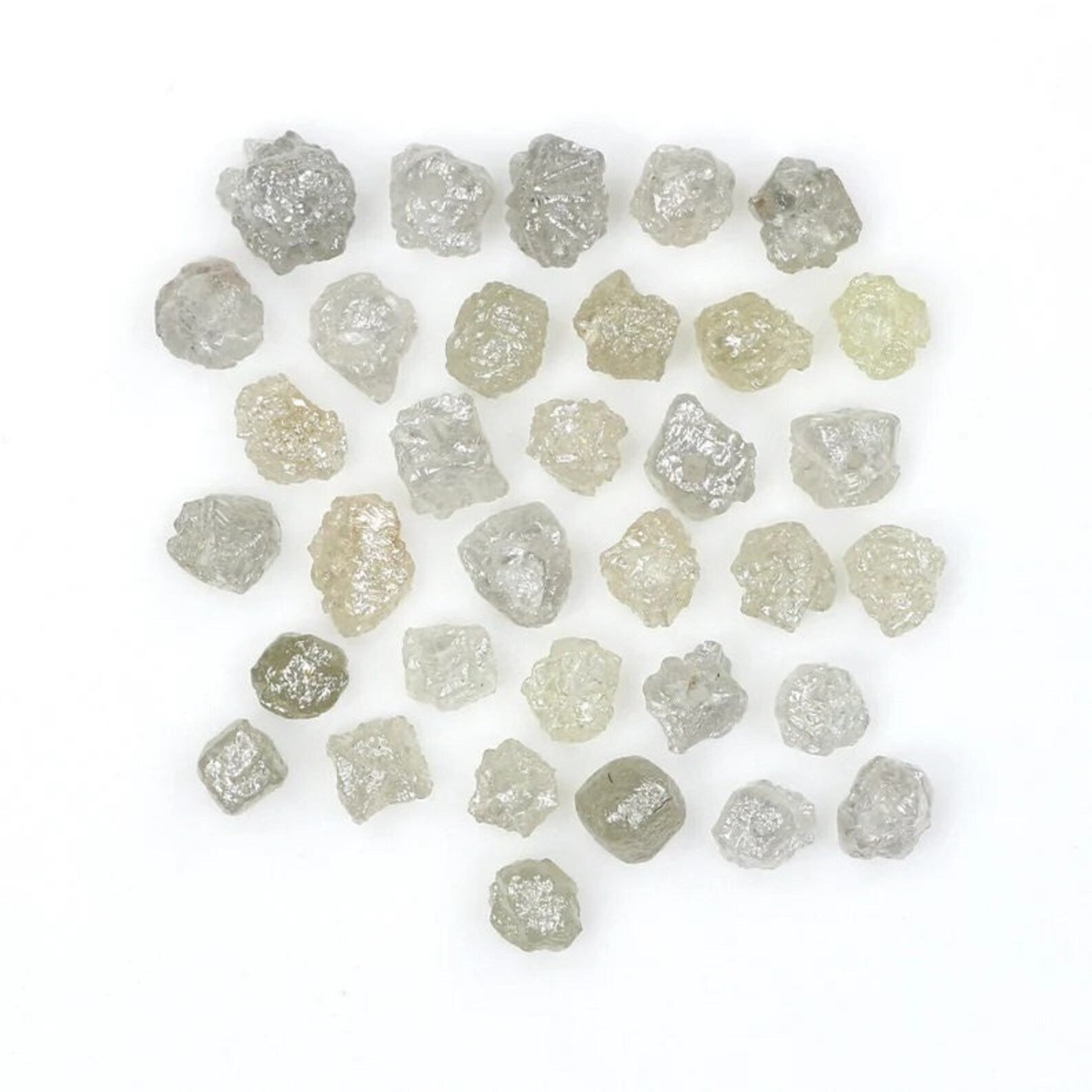 7.06 CT Natural Loose Rough Shape Diamond Yellow Gray Color Rough Cut Diamond 2.95 MM Natural Diamond Irregular Rough Cut Diamond NQ1712
