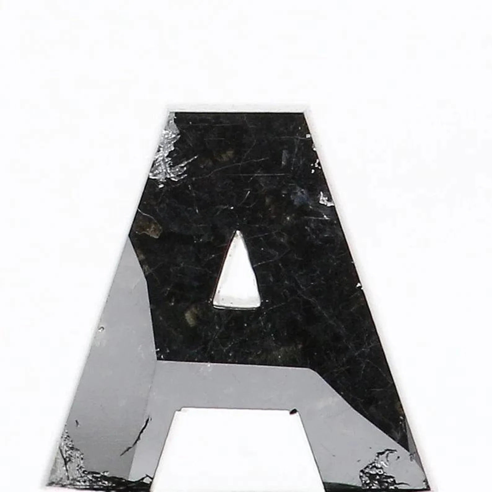 0.68 Ct Natural Loose Alphabet A Diamond Black Color Alphabet Cut Diamond 6.00 MM Natural Loose Diamond Black Alphabet Shape Diamond NQ9905