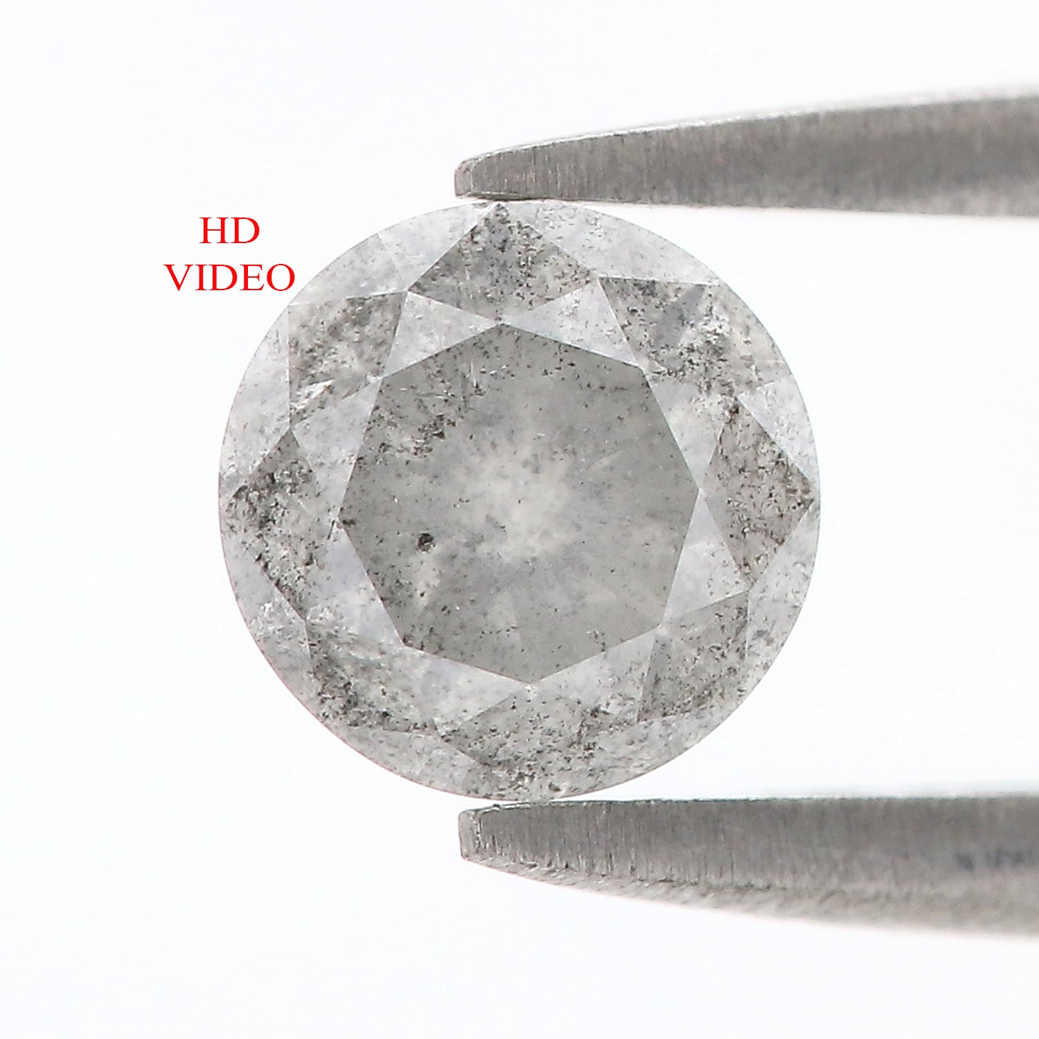 0.96 CT Natural Loose Round Shape Diamond Grey Color Round Cut Diamond 6.05 MM Natural Loose Diamond Round Brilliant Cut Diamond LQ262