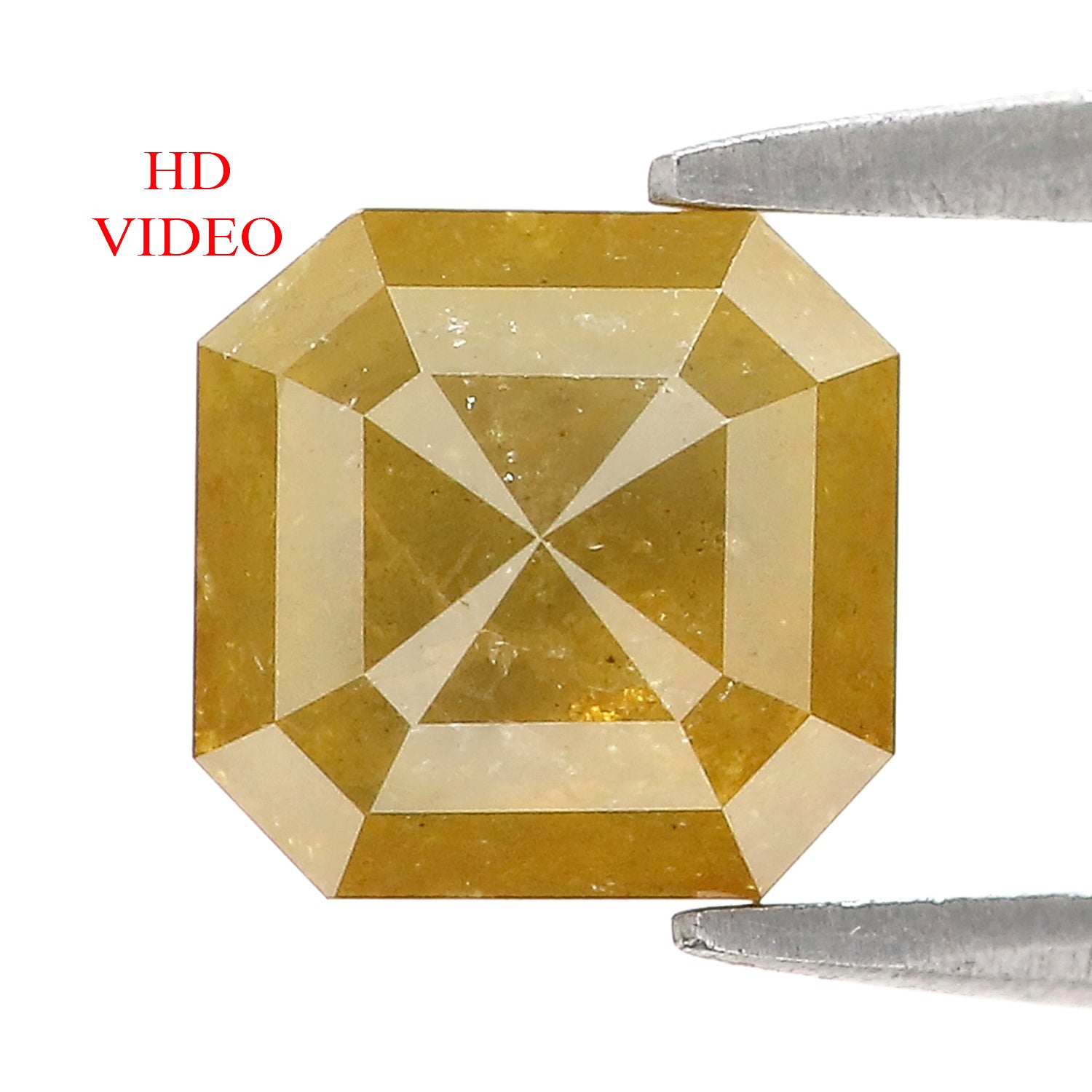 2.27 CT Natural Loose Radiant Shape Diamond Yellow Color Radiant Cut Diamond 7.00 MM Natural Loose Radiant Shape Rose Cut Diamond LQ6550
