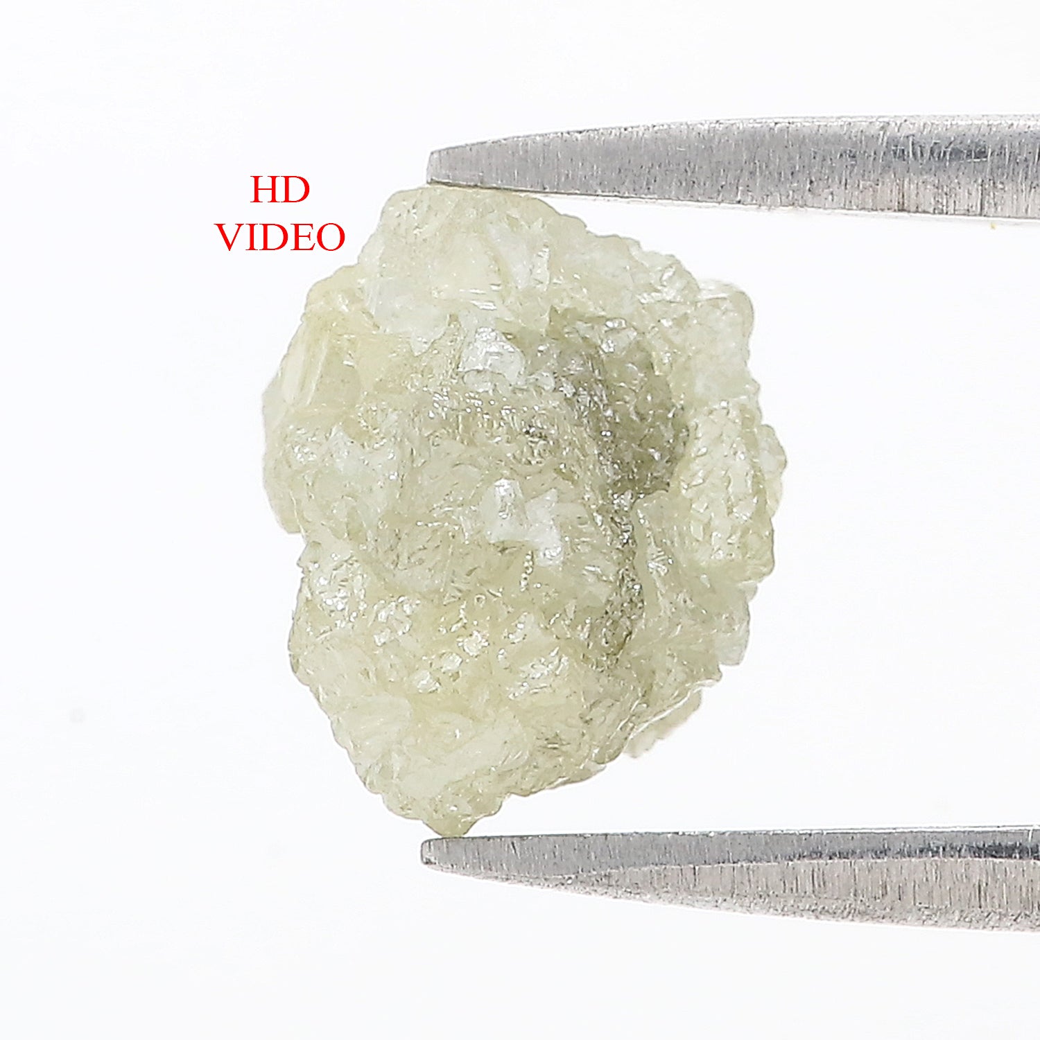3.98 CT Natural Loose Rough Shape Diamond Grey Color Rough Uncut Diamond 10.00 MM Natural Grey Color Rough Irregular Cut Diamond LQ3364