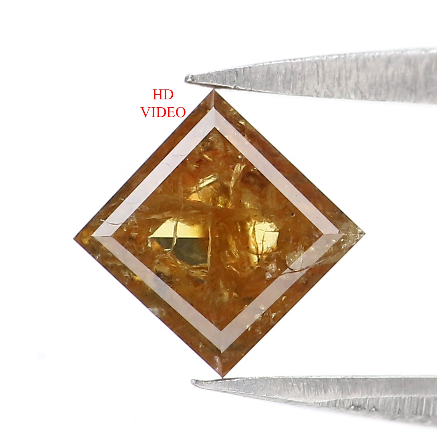 Natural Loose Kite Diamond, Brown Color Kite Cut Diamond, Natural Loose Diamond, Kite Rose Cut Diamond, 0.66 CT Kite Shape Diamond L311