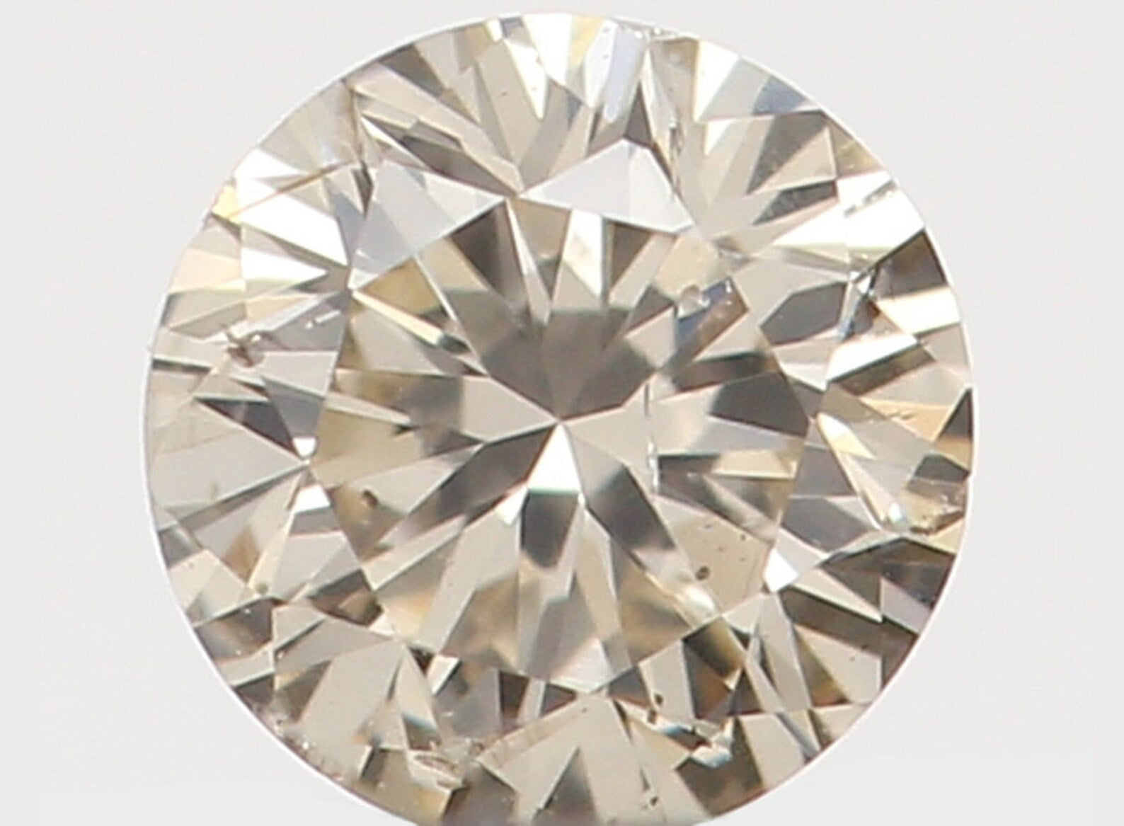 0.09 Ct Natural Loose Diamond Round Brown Color I1 Clarity 2.80 MM N7362