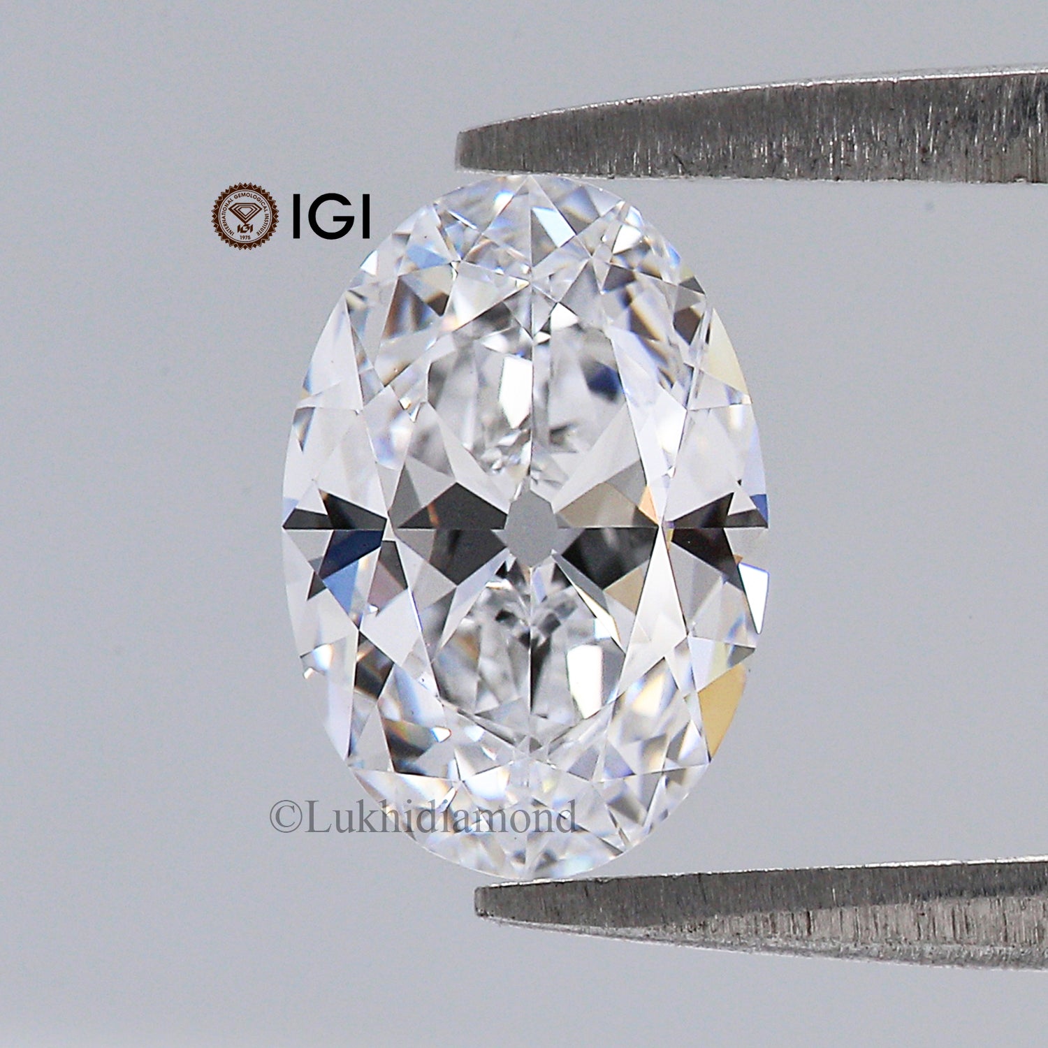 1.38 CT IGI Certified Oval Old European Cut Diamond White -D Color VVS2 Clarity Diamond Lab Grown Diamond Lab Created Oval CVD Diamond L3285