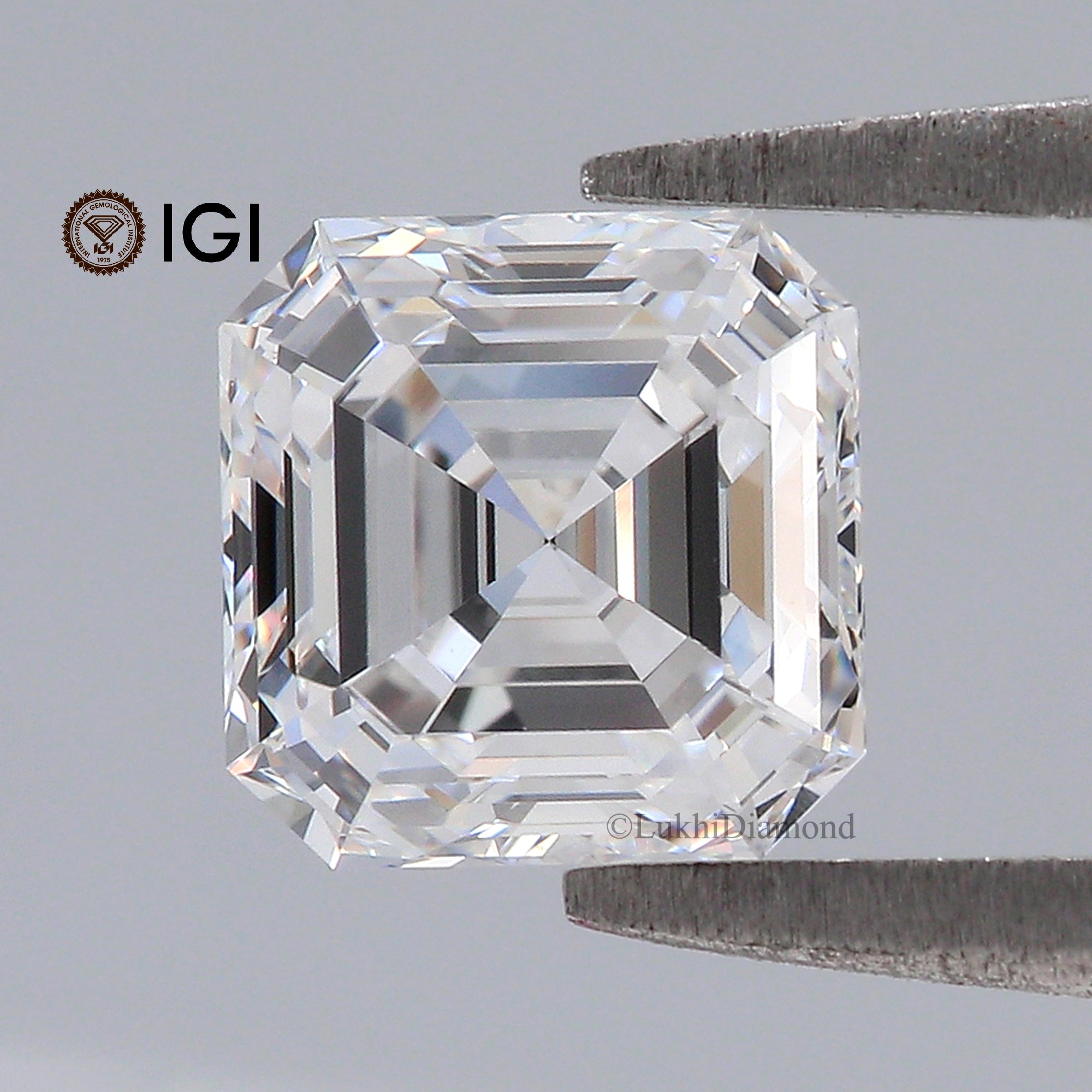1.56 CT IGI Certified Square Emerald Cut Diamond White -D Color VVS2 Clarity Lab Grown Diamond Lab Created Emerald Diamond CVD Diamond L3246