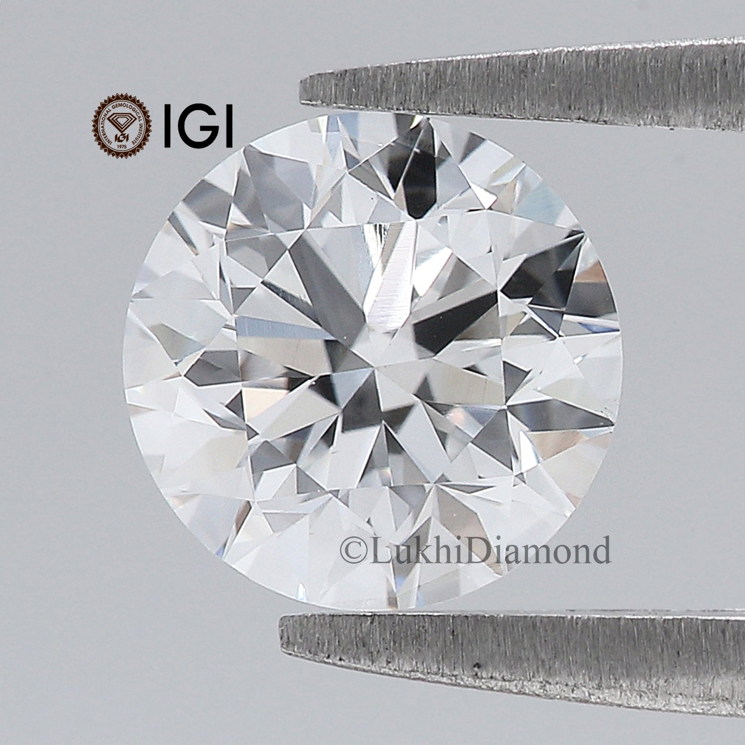 1.55 CT IGI Certified Round Brilliant Cut Diamond White - E Color VS1 Clarity Lab Grown Diamond Lab Created Diamond Round Diamond L3218