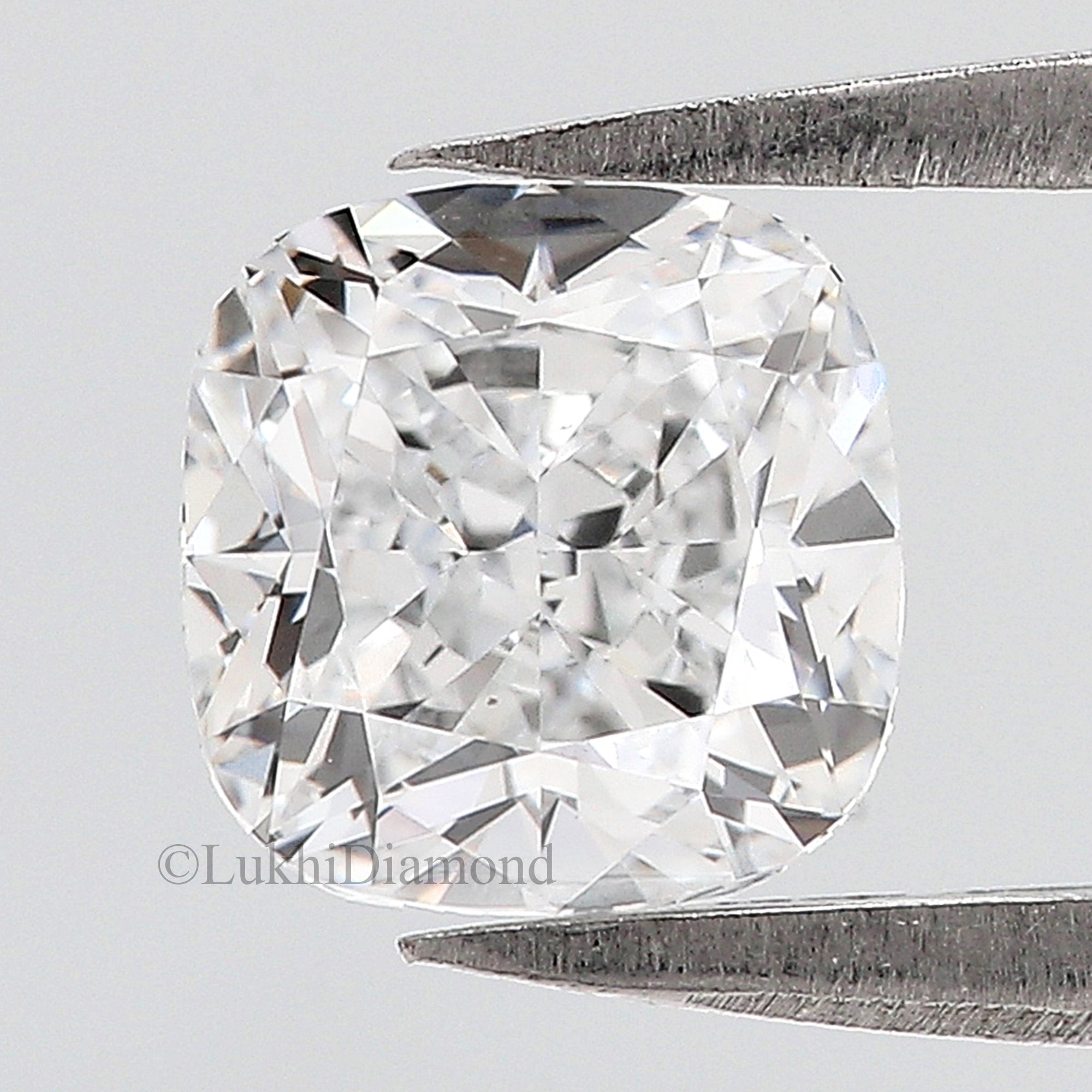 IGI Certified 1 Ct, 1.5 Ct, 2 Ct, 2.5 Ct, 3 Ct Cushion Brilliant Cut E/F Color VS Clarity Lab Grown Diamond Lab Created Loose Diamond Q16