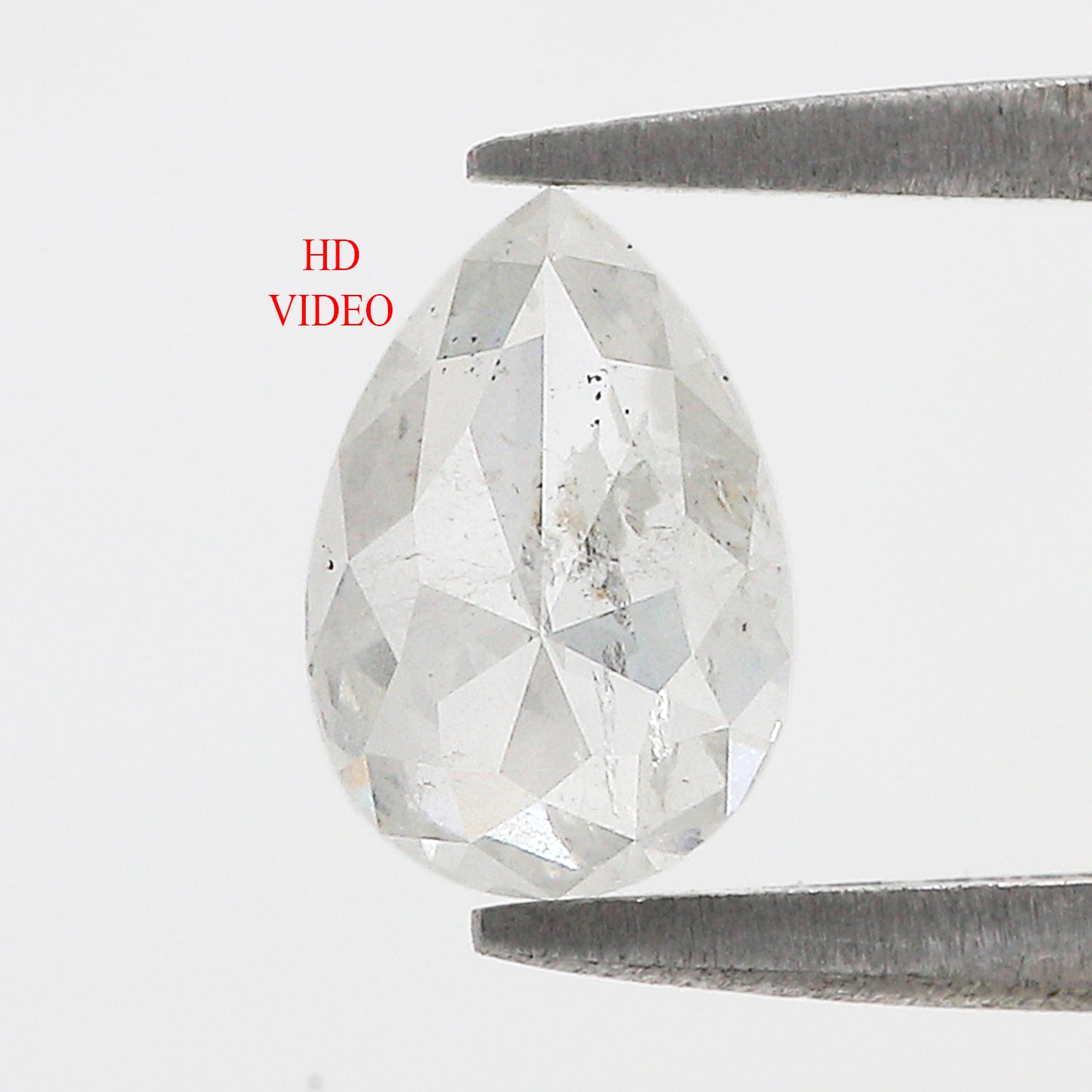 1.24 CT Natural Loose Pear Shape Diamond White - G Color Pear Cut Diamond 8.30 MM Natural Loose White Diamond Pear Rose Cut Diamond L3536