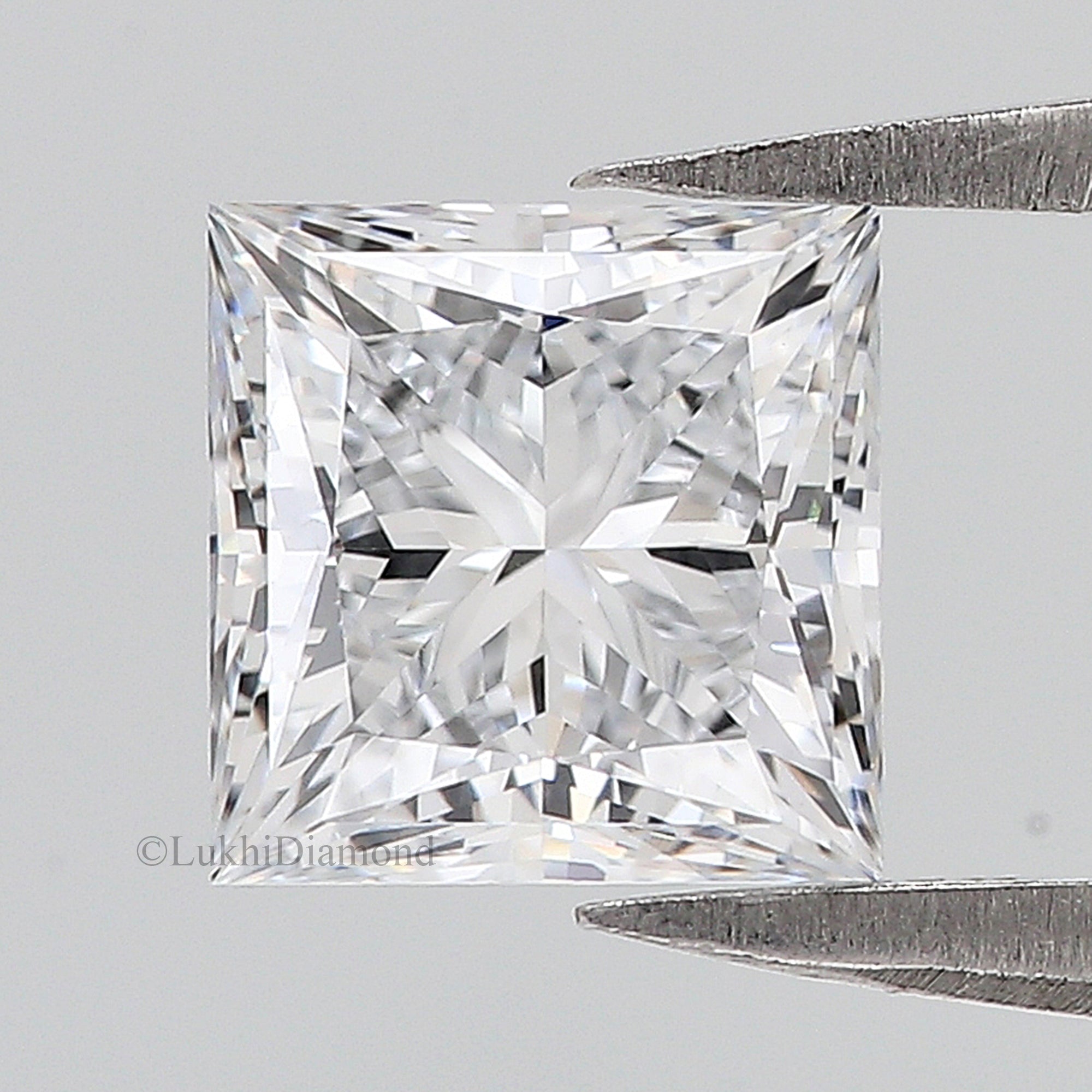 IGI Certified 1 Ct, 1.5 Ct, 2 Ct, 2.5 Ct, 3 Ct Princess Brilliant Cut E/F Color VS Clarity Lab Grown Diamond Lab Created Loose Diamond Q159