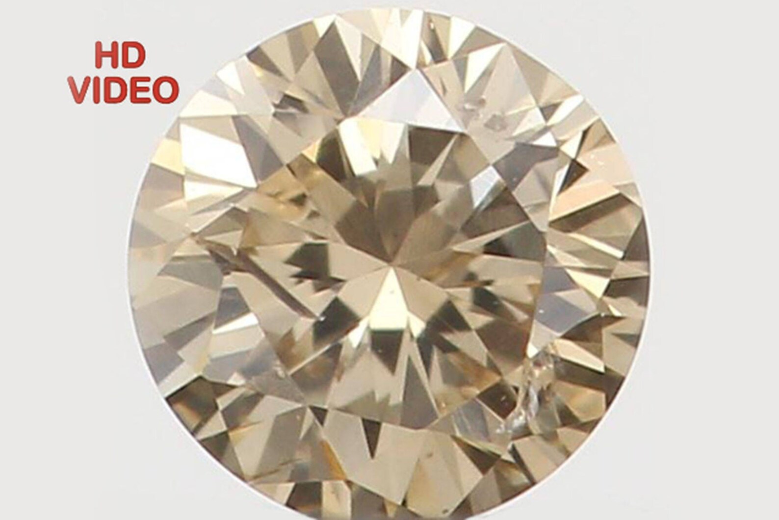 0.09 Ct Natural Loose Diamond Round Brown Color SI1 Clarity 2.90 MM N7671