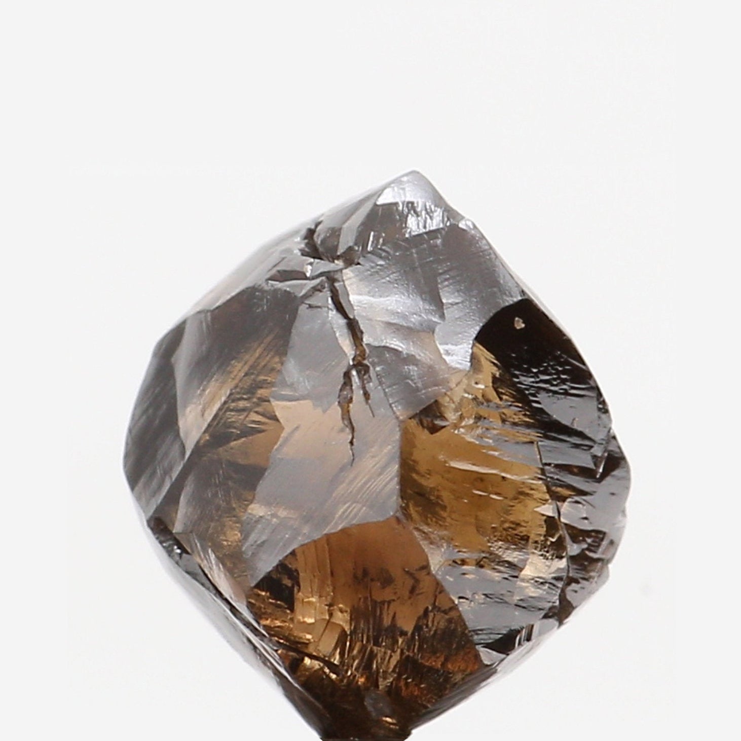 2.08 CT Natural Loose Rough Shape Diamond Brown Color Rough Cut Diamond 6.60 MM Natural Brown Diamond Rough Irregular Cut Diamond QL6300