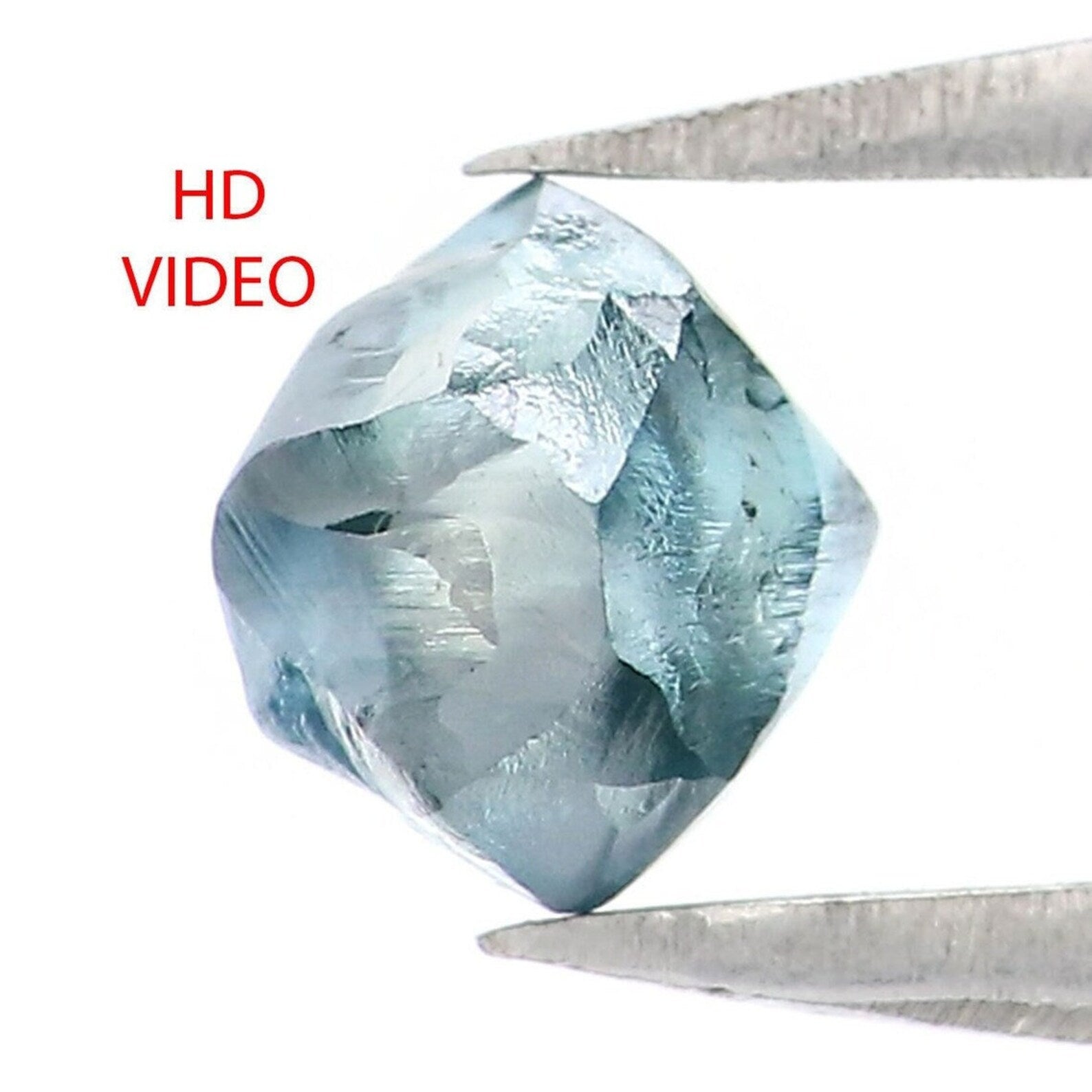0.67 CT Natural Loose Rough Diamond Blue Color Rough Cut Diamond 4.65 MM Natural Diamond Blue Color Irregular Cut Rough Shape Diamond NQ1994