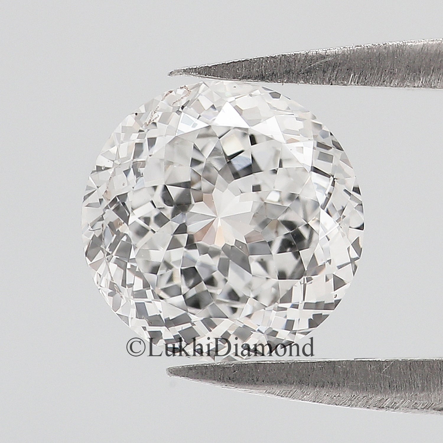 1 CT Round Portuguese Cut Diamond Lab Grown Diamond Lab Created Loose Diamond Round CVD Diamond Lab Made Round Cut for Engagement Ring Q153