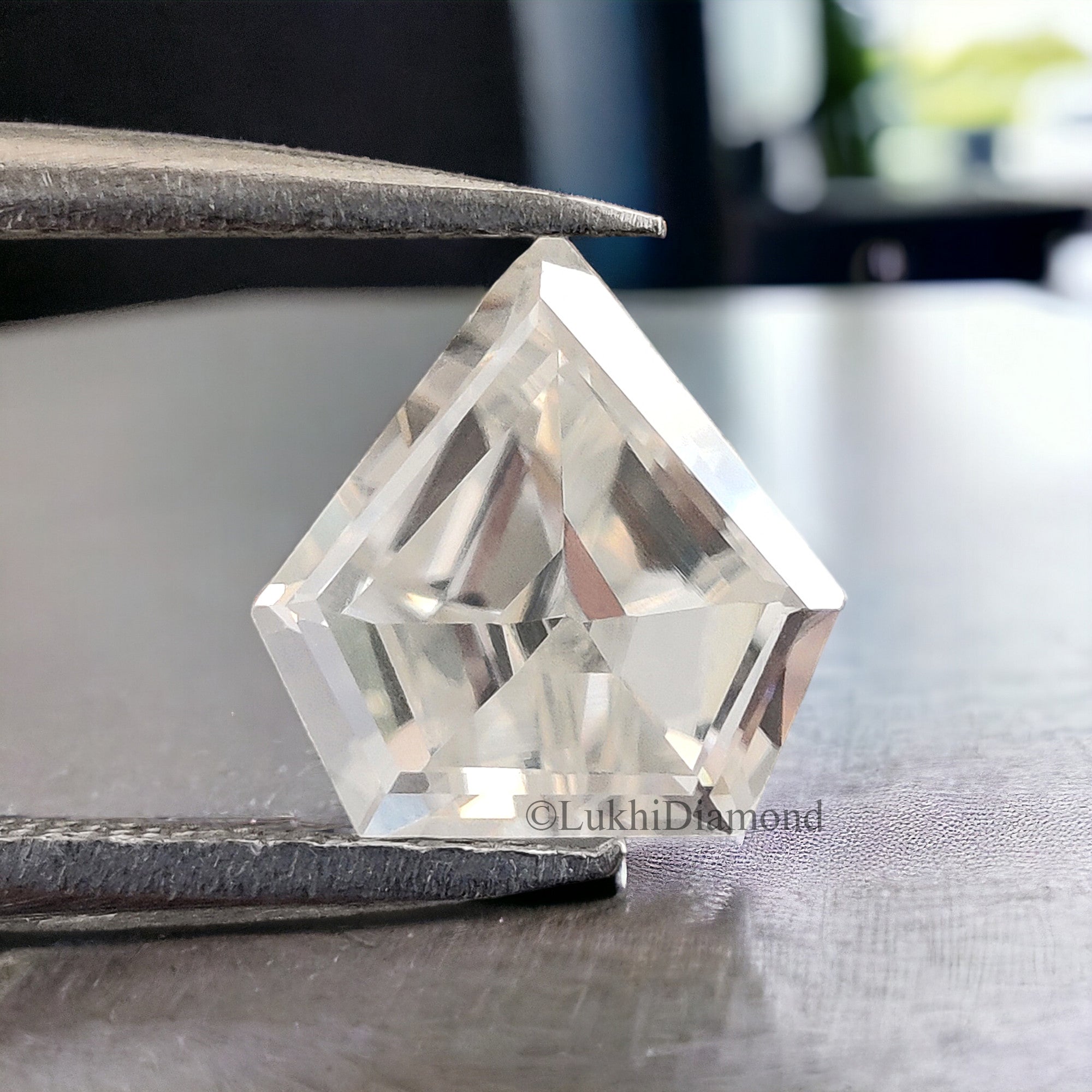 Shield Brilliant Cut Loose White Moissanite Stone 8,10,12,14 MM Vintage Antique Handcrafted Eye Clean Moissanite Engagement Gift Ring Q145