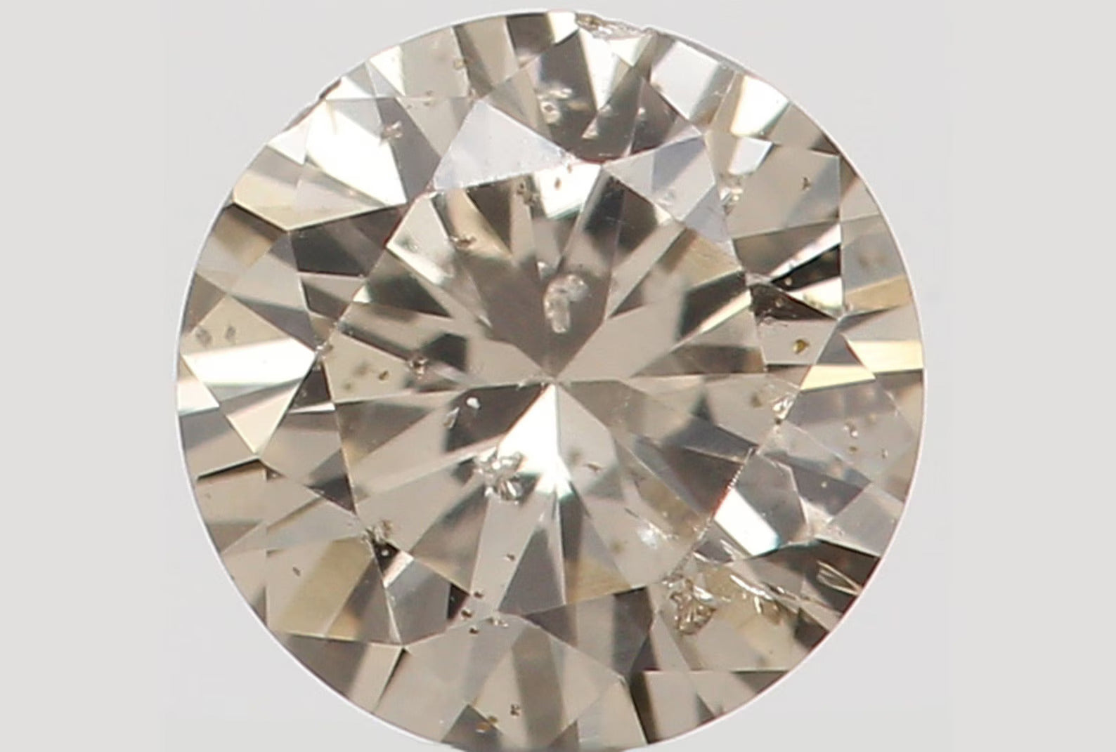 0.15 Ct Natural Loose Round Shape Diamond Brown Color Round Cut Diamond 3.50 MM Natural Loose Diamond Round Brilliant Cut Diamond N7204