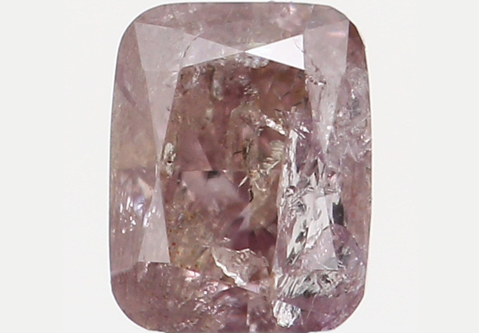 0.16 CT Natural Loose Cushion Diamond Brown Color Diamond Natural Loose Cushion Diamond 3.30 MM Pink Color Cushion Rose Cut Diamond N7726