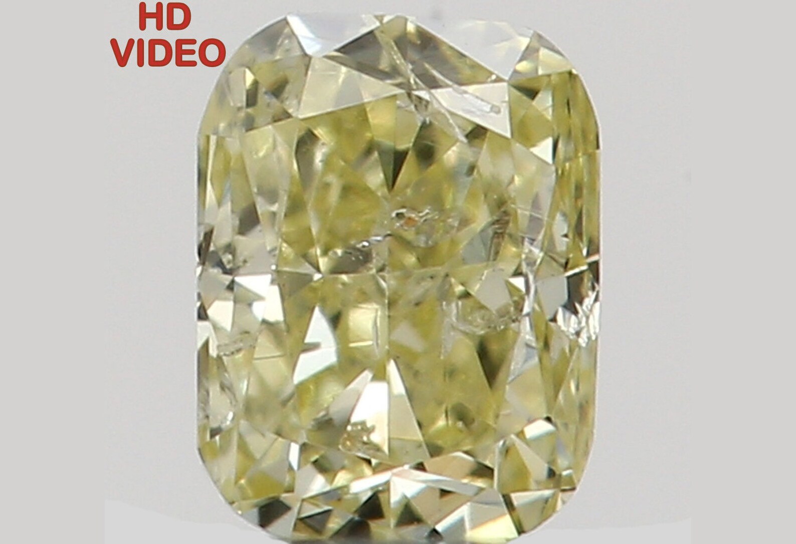 0.12 Ct Natural Loose Diamond Cushion Yellow Color I1 Clarity 3.10 MM N7335