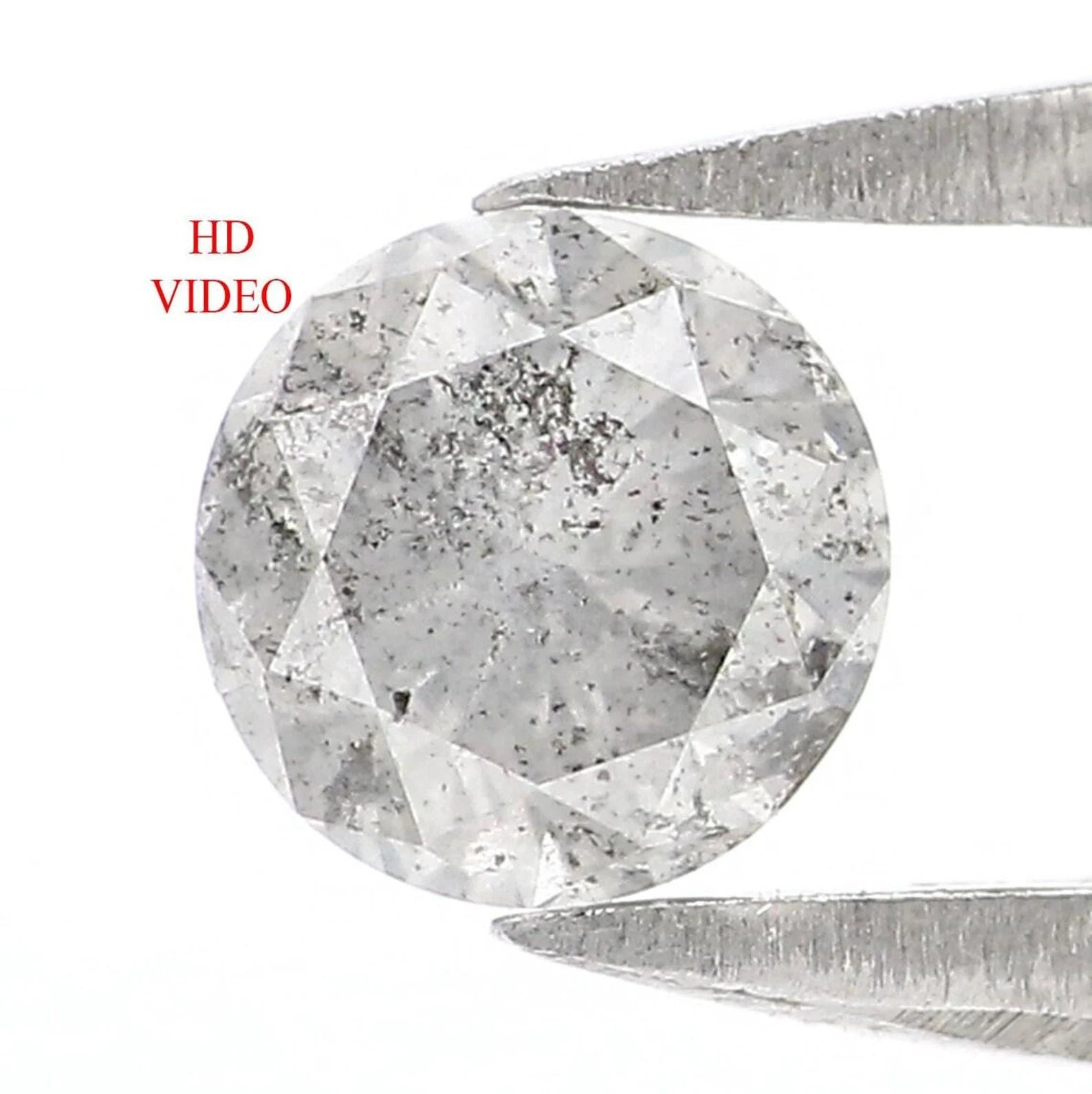 0.36 CT Natural Loose Round Shape Diamond Salt And Pepper Round Cut Diamond 4.30 MM Natural Loose Diamond Round Brilliant Cut Diamond NQ7044