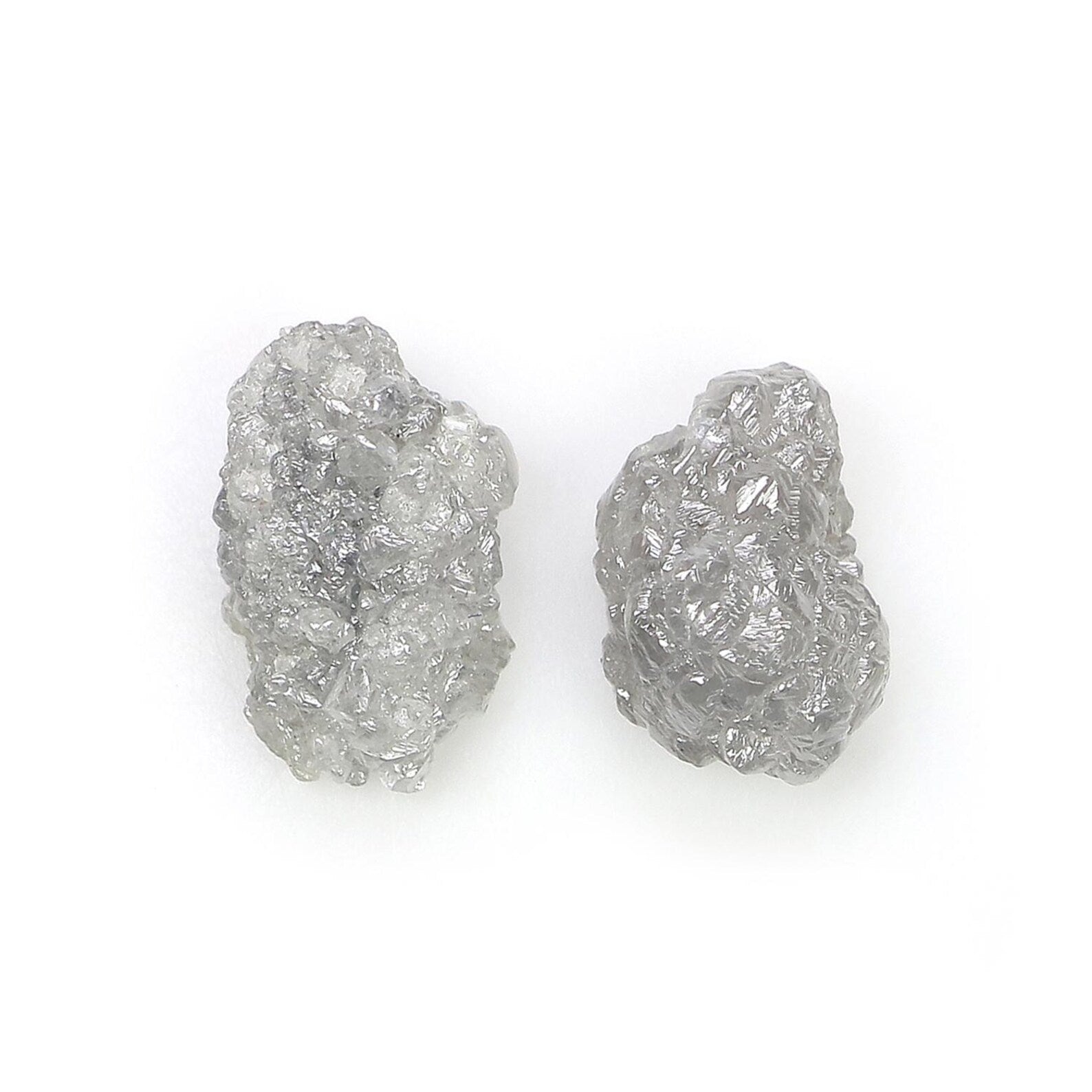 3.06 CT Natural Loose Rough Shape Diamond Grey Color Rough Uncut Diamond 8.70 MM Natural Grey Diamond Rough Irregular Cut Diamond NQ2576
