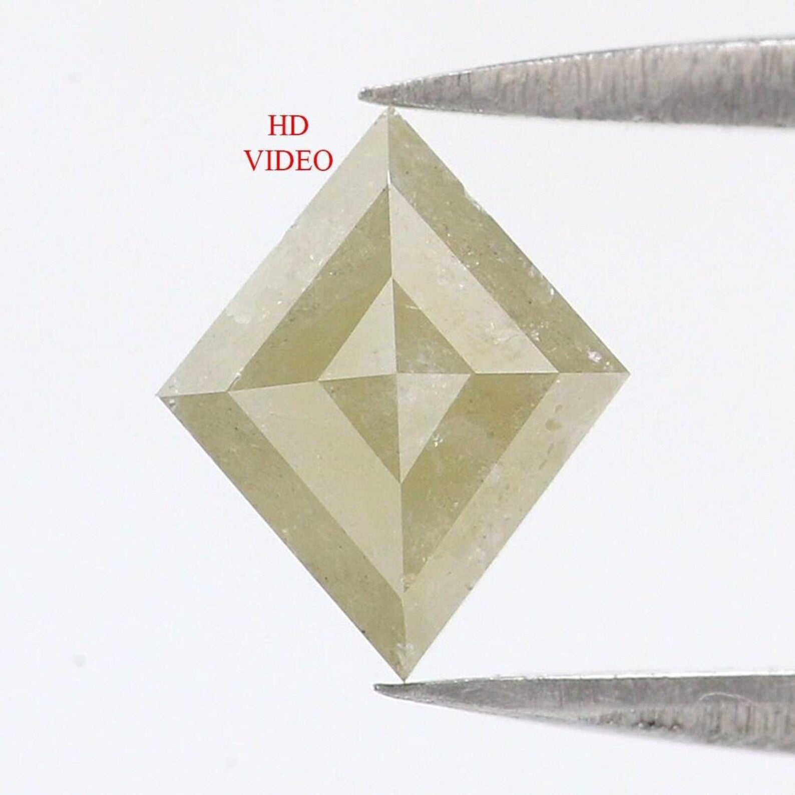 1.17 CT Natural Loose Kite Shape Diamond Yellow Color Kite Cut Diamond 8.60 MM Natural Loose Diamond Gray Color Kite Rose Cut Diamond NQ9184