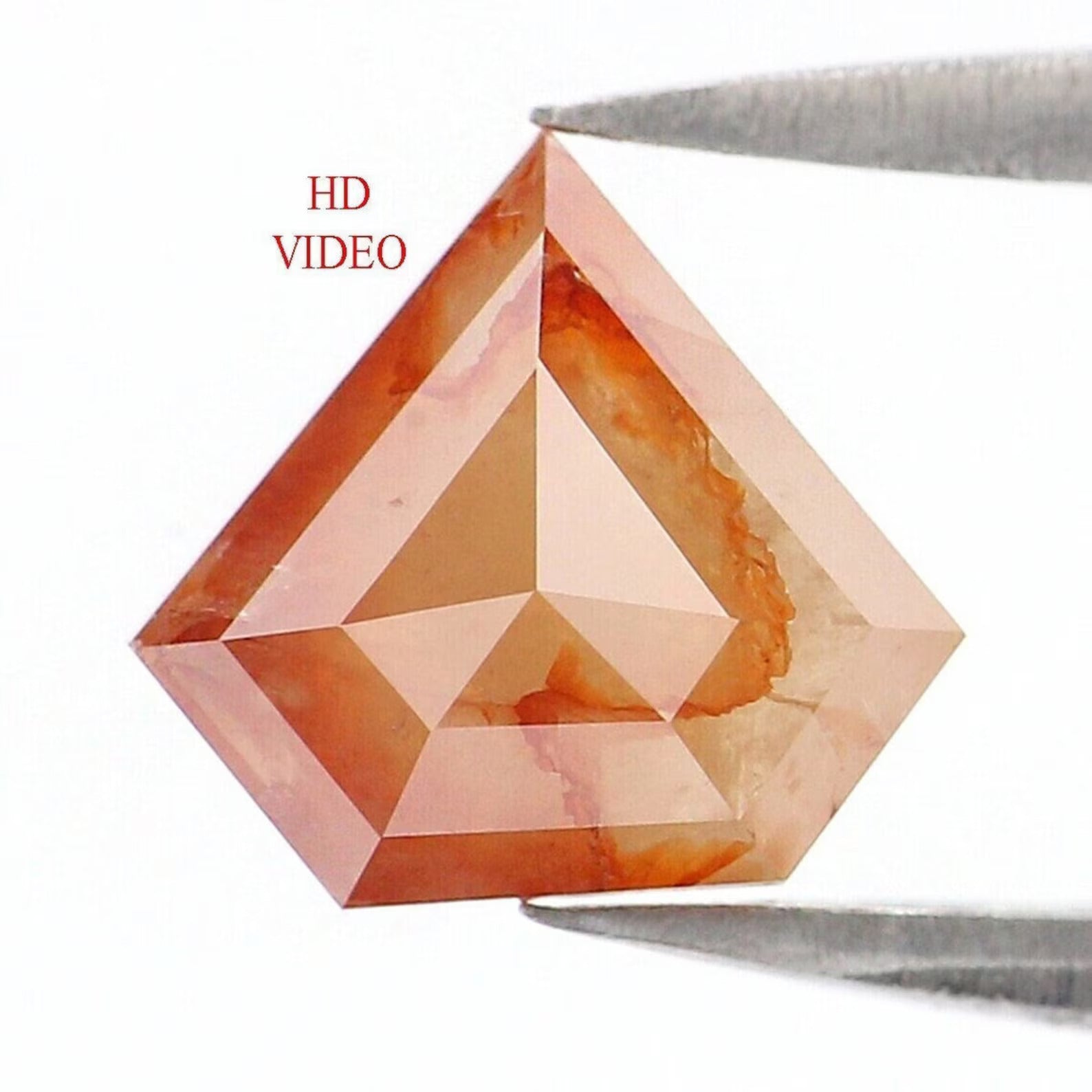 1.32 CT Natural Loose Shield Shape Diamond Grey Brown Color Shield Diamond 7.20 MM Natural Loose Diamond Shield Shape Rose Cut Diamond NQ230