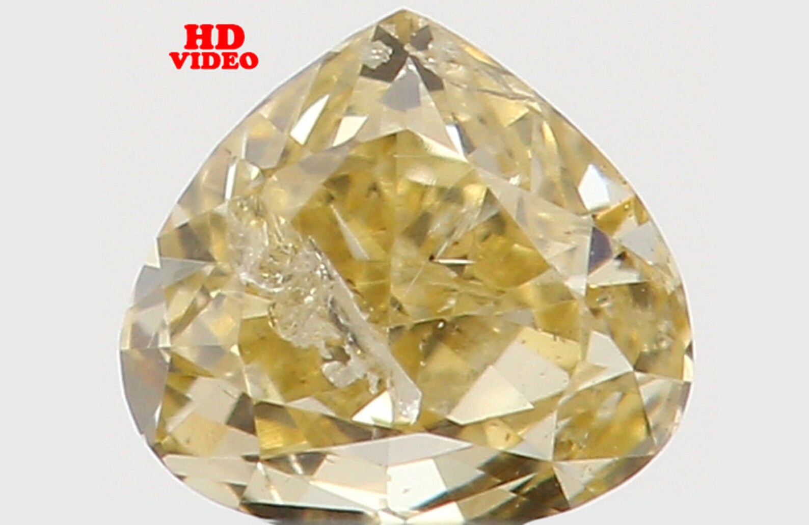 0.13 Ct Natural Loose Diamond Heart Yellow Color I1 Clarity 3.30 MM N7260