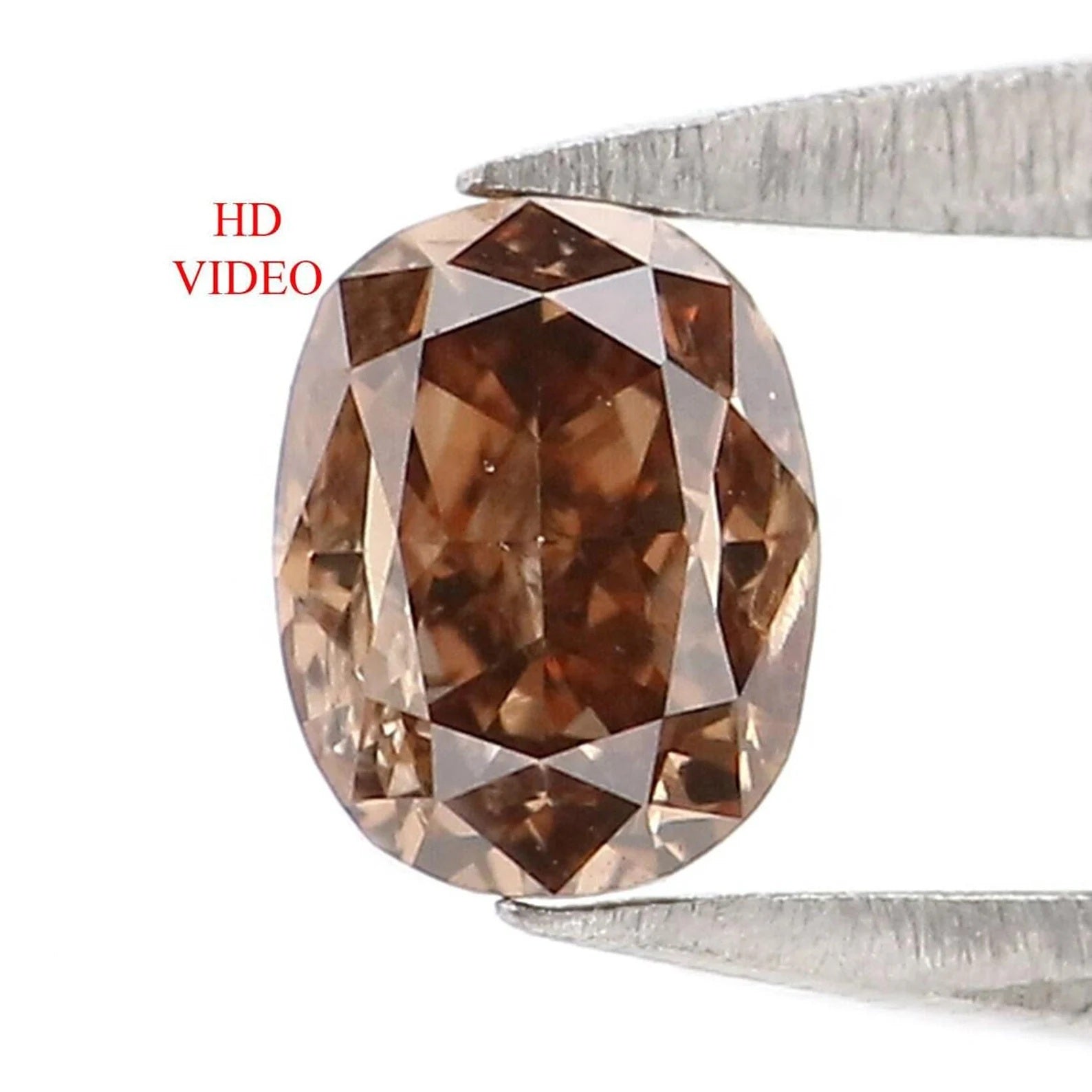 0.33 CT Natural Loose Oval Shape Diamond Brown Color Oval Cut Diamond 4.40 MM Natural Loose Diamond Brown Oval Brilliant Cut Diamond NQ7182