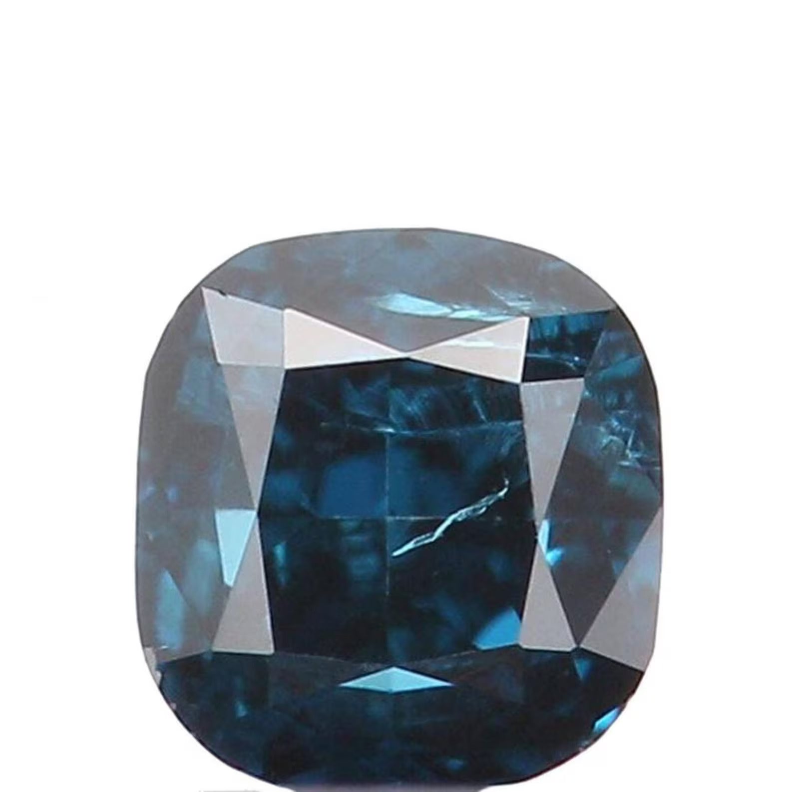 0.16 CT Natural Loose Cushion Shape Diamond Blue Color Cushion Cut Diamond 2.90 MM Natural Blue Color Cushion Brilliant Cut Diamond NQB7629