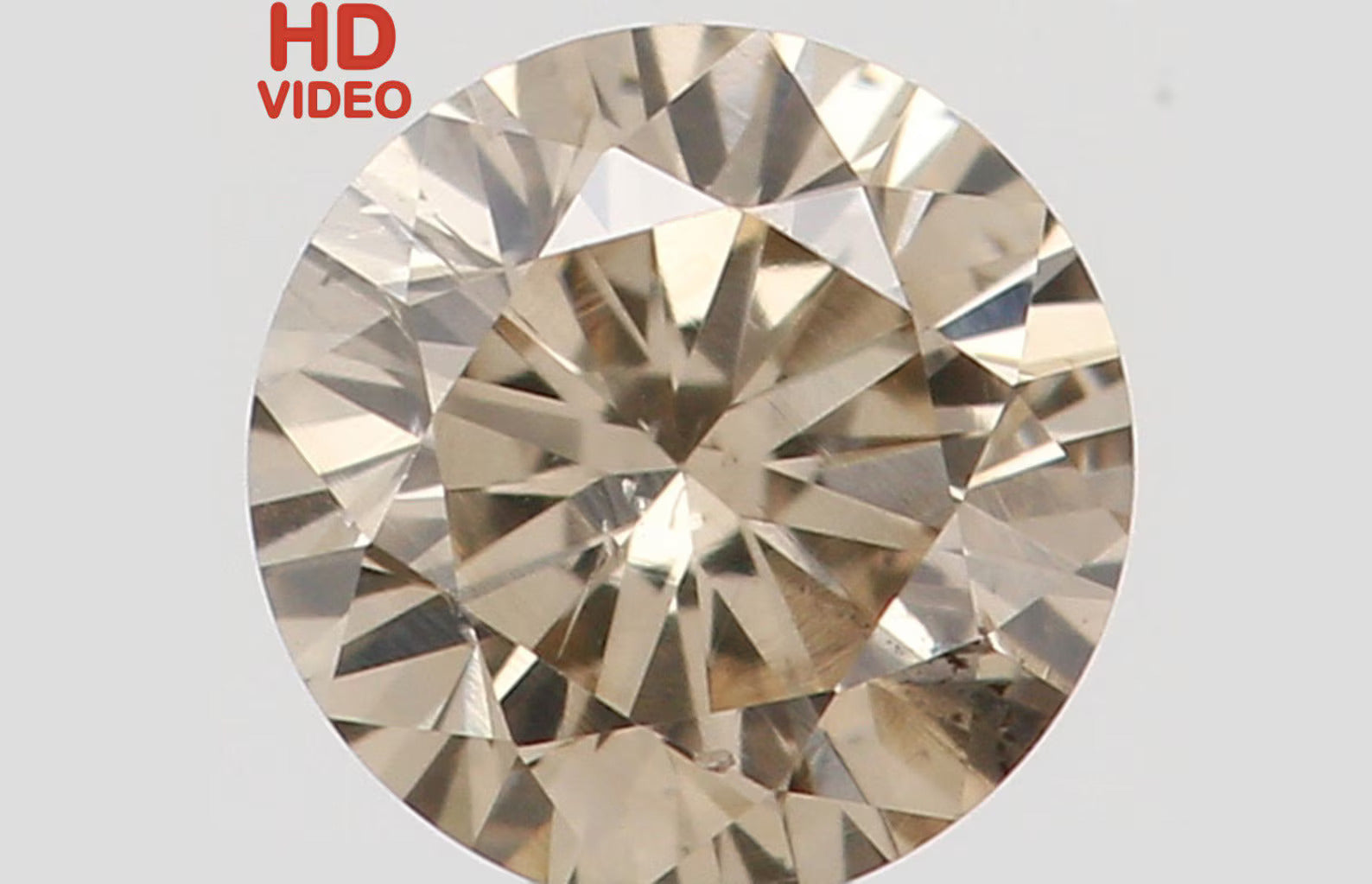 0.18 Ct Natural Loose Round Shape Diamond Brown Color Round Cut Diamond 3.50 MM Natural Loose Diamond Round Brilliant Cut Diamond N7276
